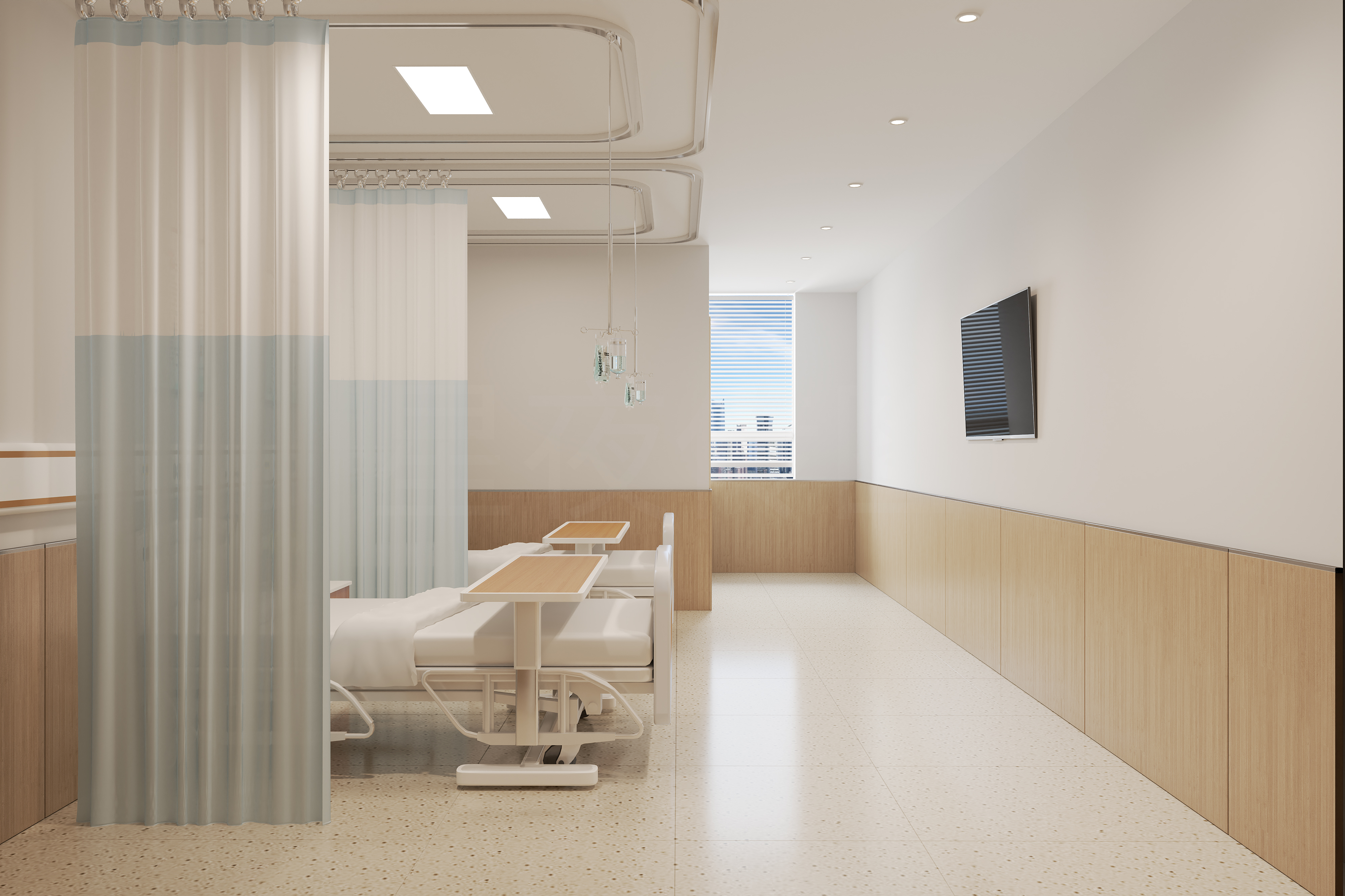 #医院病房 护士站 效果图-2