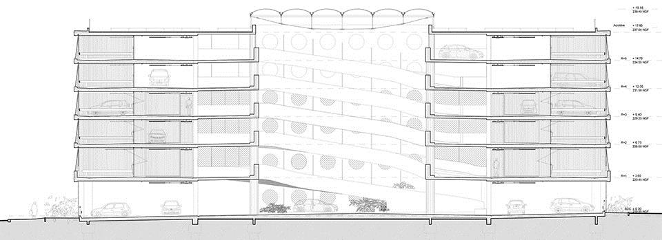 5层开放式停车场丨GaP Architectes丨法国-9