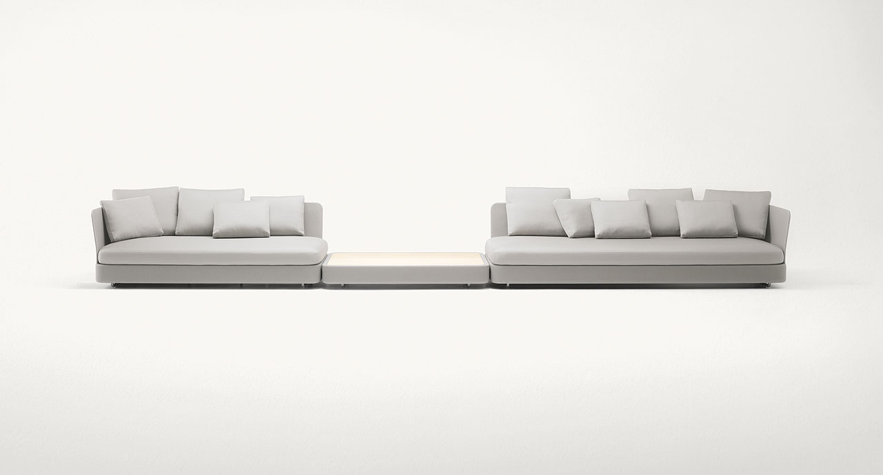 Cove, modular sofa and pouf - Paola Lenti - Outdoor-21