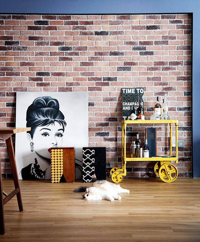 復古味花砖！新加坡 Loft 风单身女子公寓-3