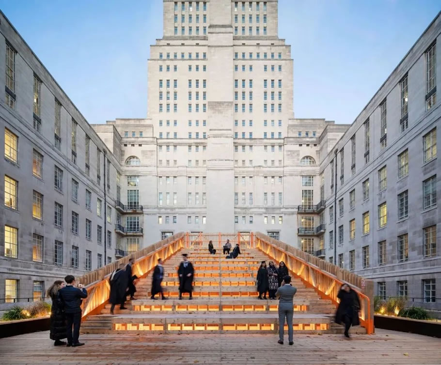 伦敦大学 Senate House Steps 阶梯装置丨英国伦敦丨BDP 百殿建筑设计-12