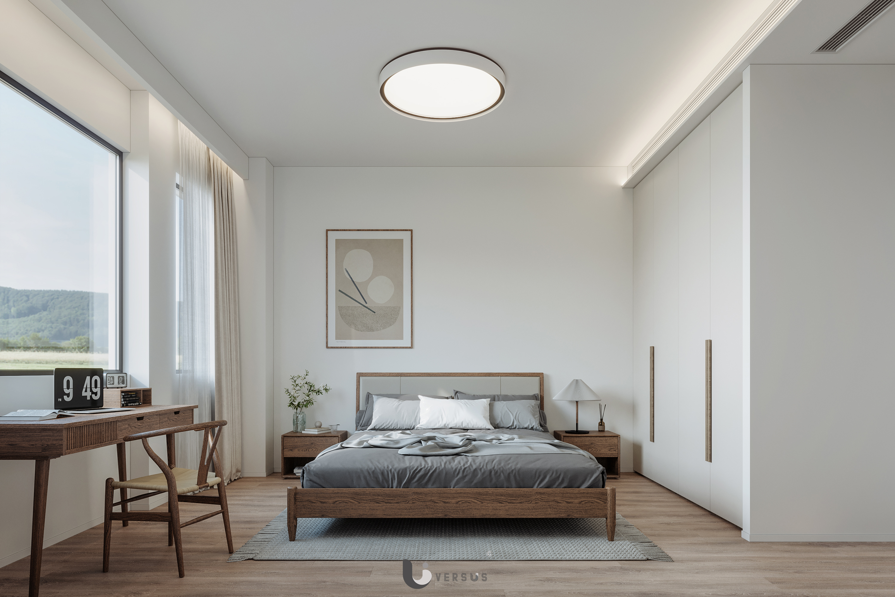 北欧风平层设计案例丨奶昔呀-13