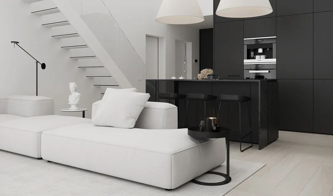 现代黑白色调 loft 公寓丨白俄罗斯明斯克丨Andrew & Darya Zhlobich-13