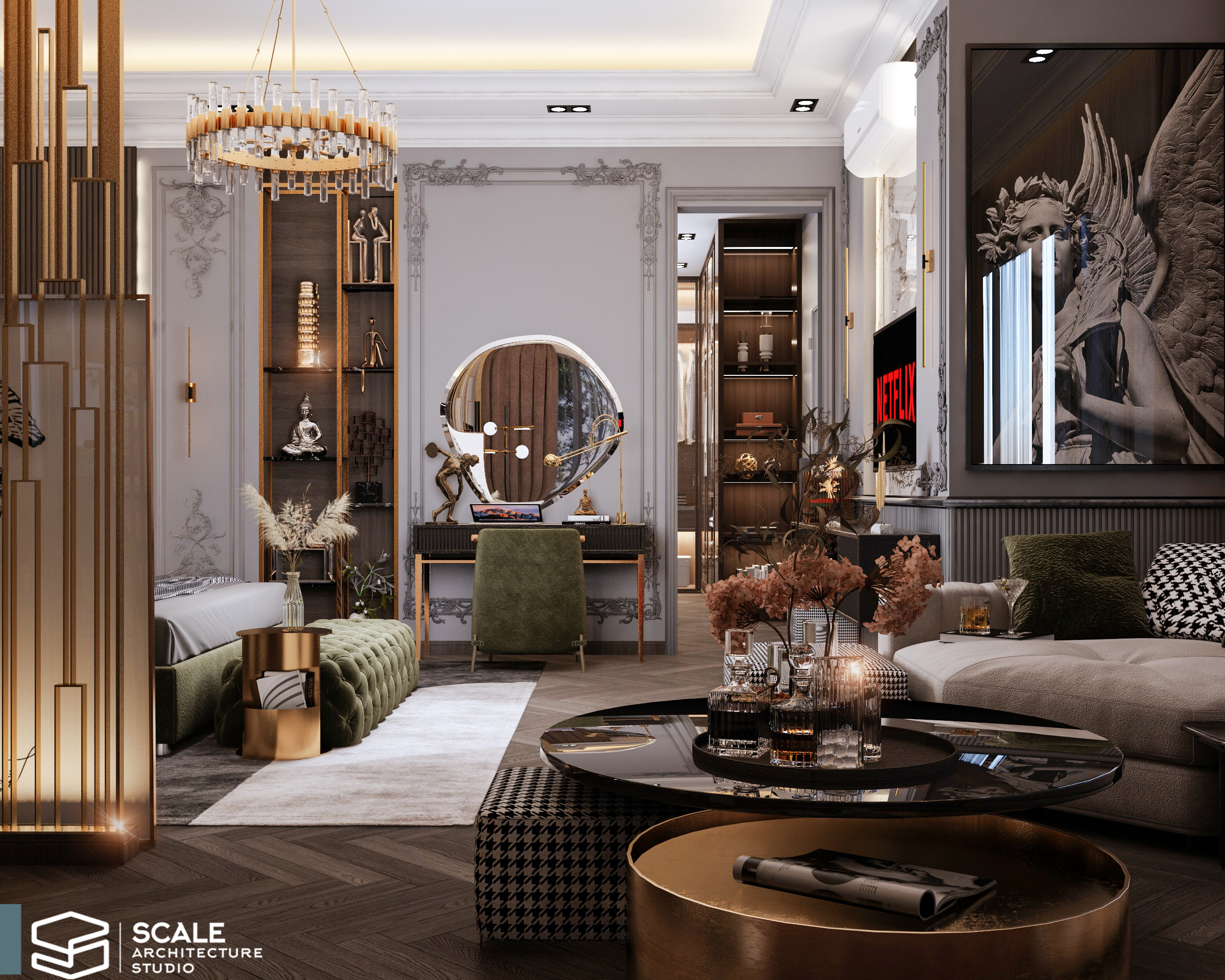 新古典主义主卧丨Scale Architecture studio office-4