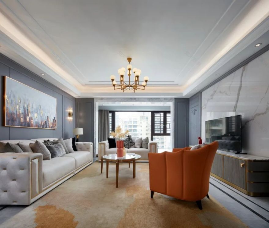 蓝色多瑙河恋曲 · 南宁四房两厅优雅空间设计丨中国南宁丨柒颜设计-38