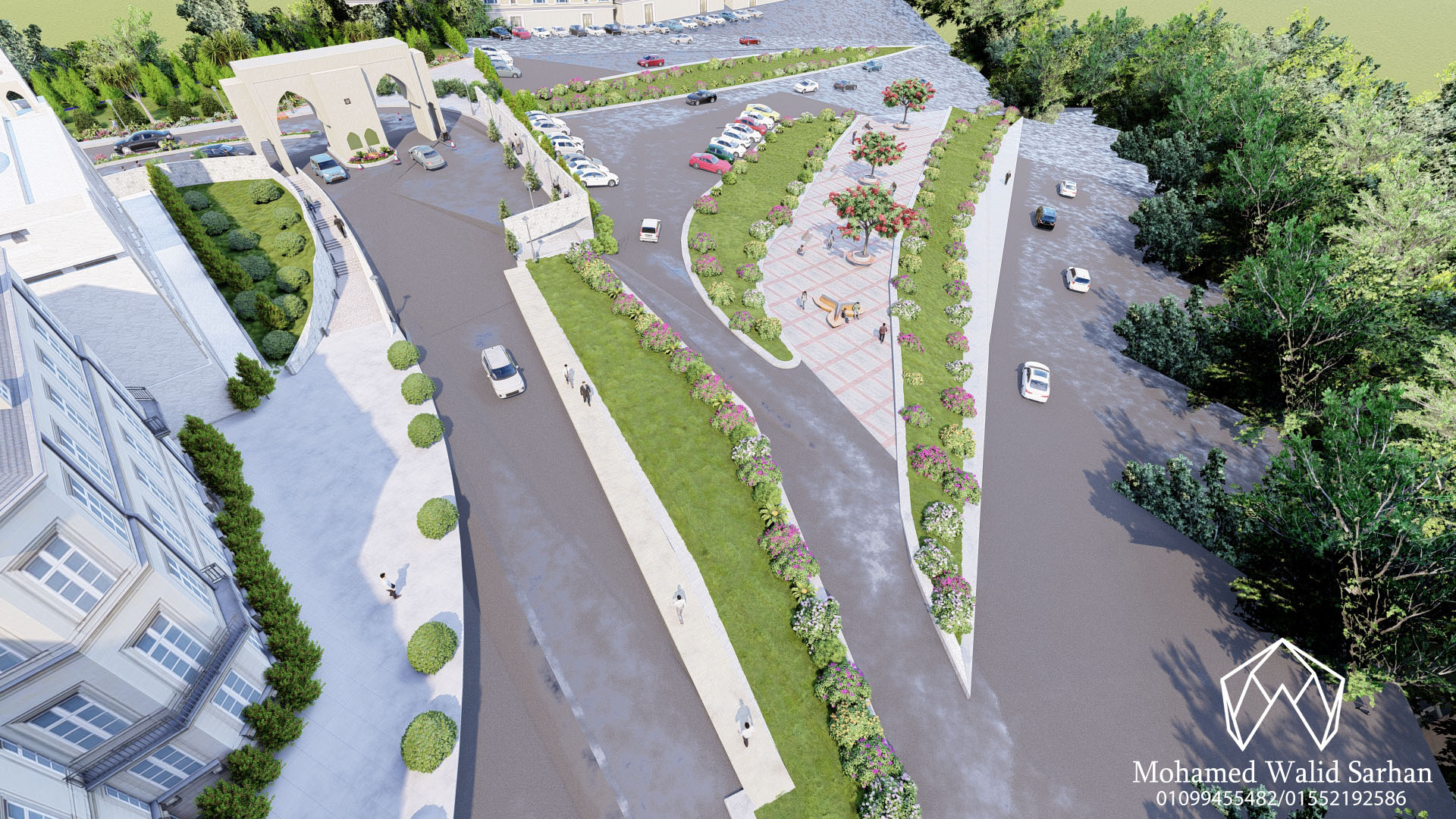 Landscape of a university in Jordan-22