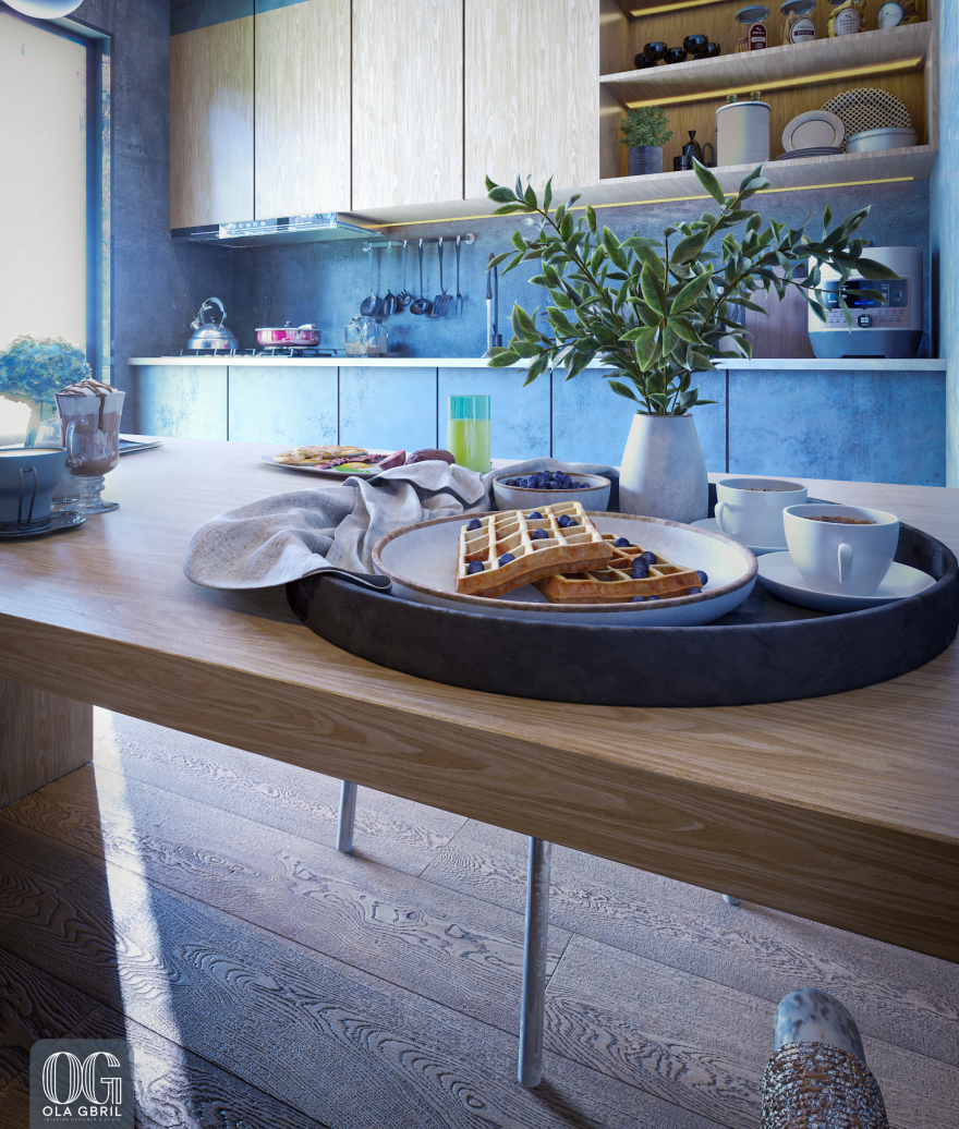 Modern Kitchen | Interior Design & 3D Visualization-8