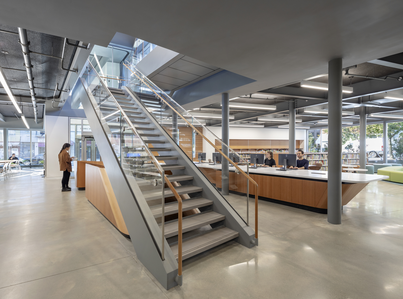 美国绿点图书馆和环境教育中心丨Marble Fairbanks Architects-23