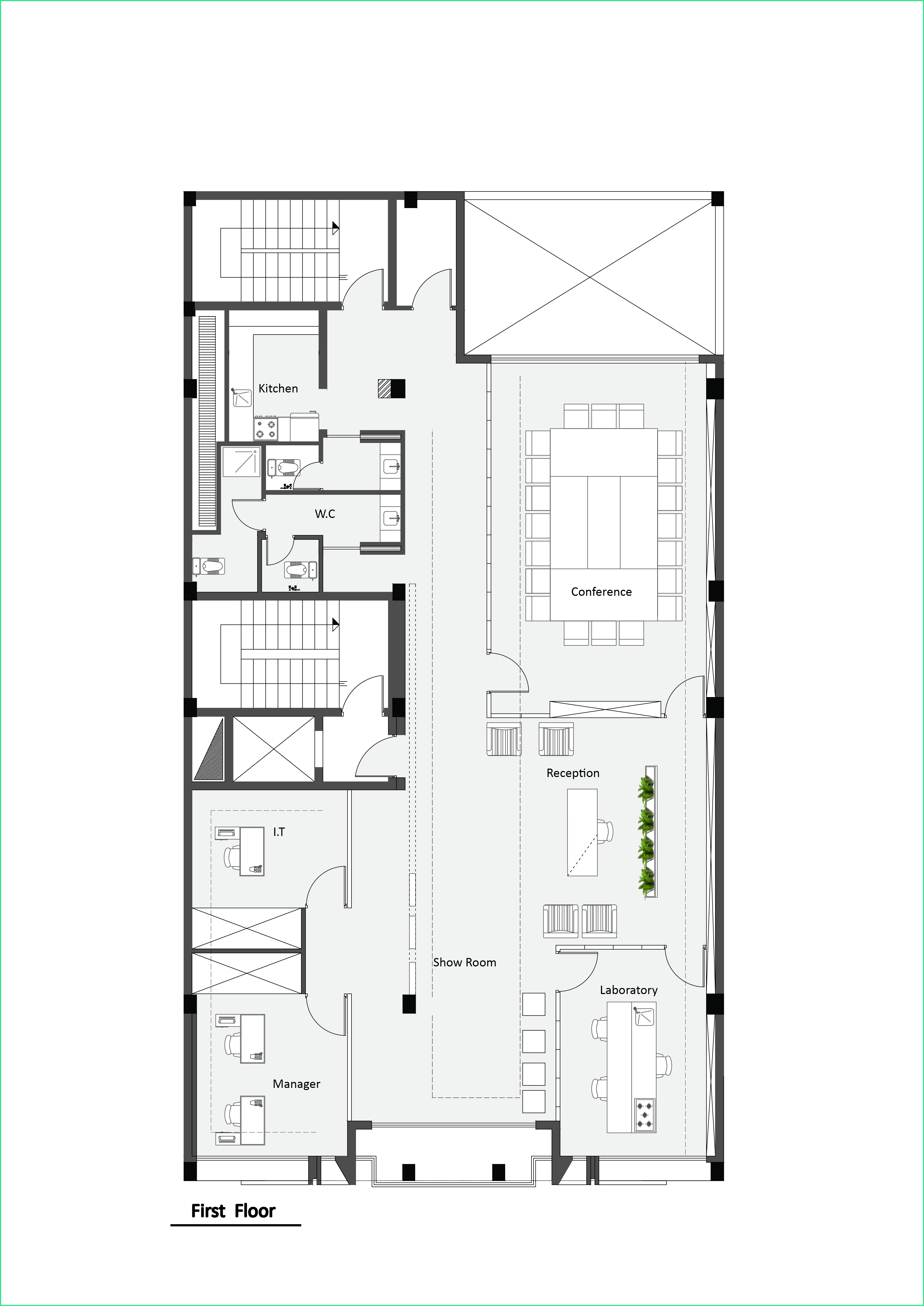 《Mehrkanaz Office Building | AsNow Design》灵活空间，光影交错-16