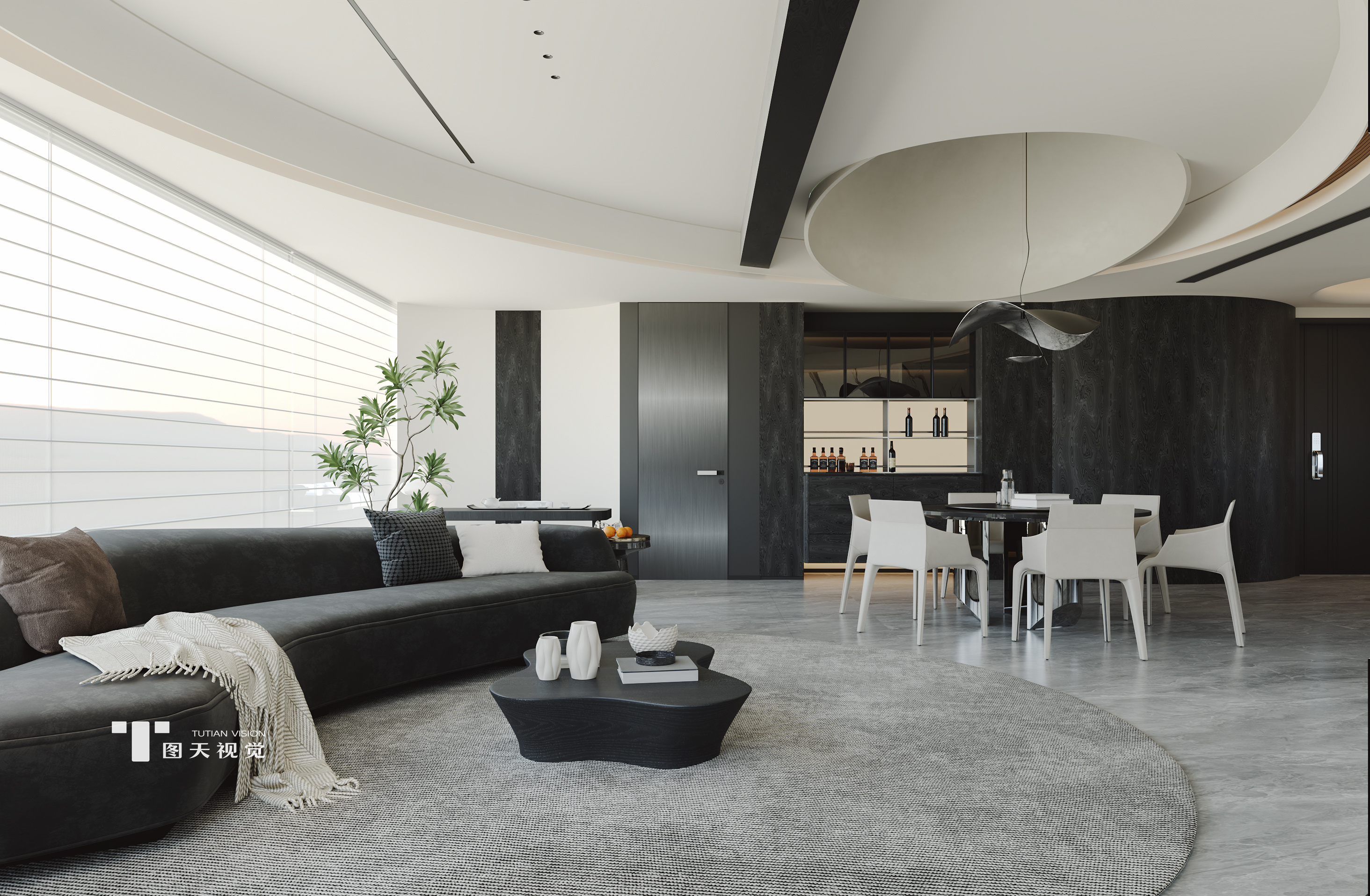 意式大平层 | 高级揉进生活的每一寸肌理-0