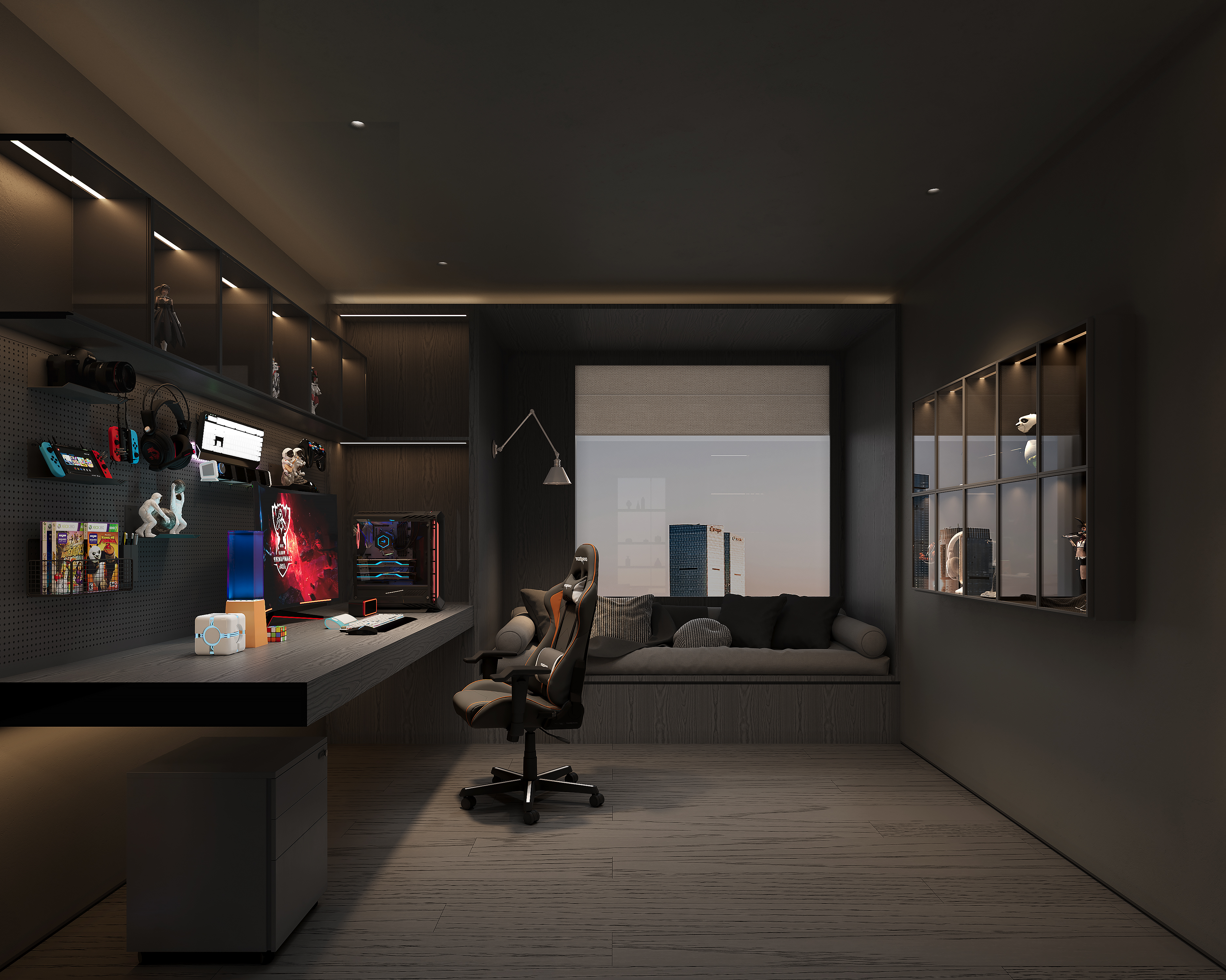 霸道总裁200M²一居室——深圳华侨城宝辰-15