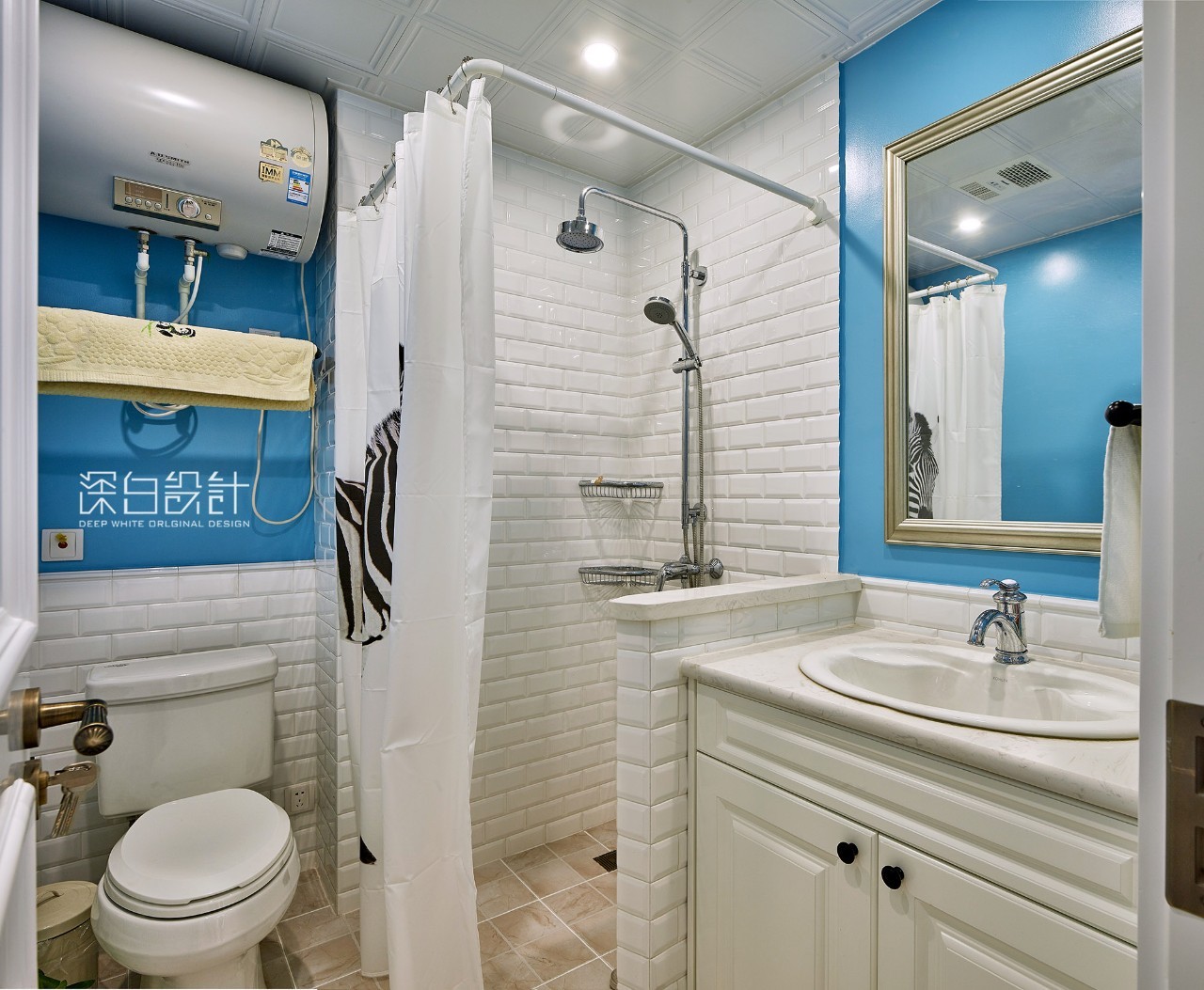 天津 90 平米美式休闲家居设计,浪漫雅致的中西合璧-26