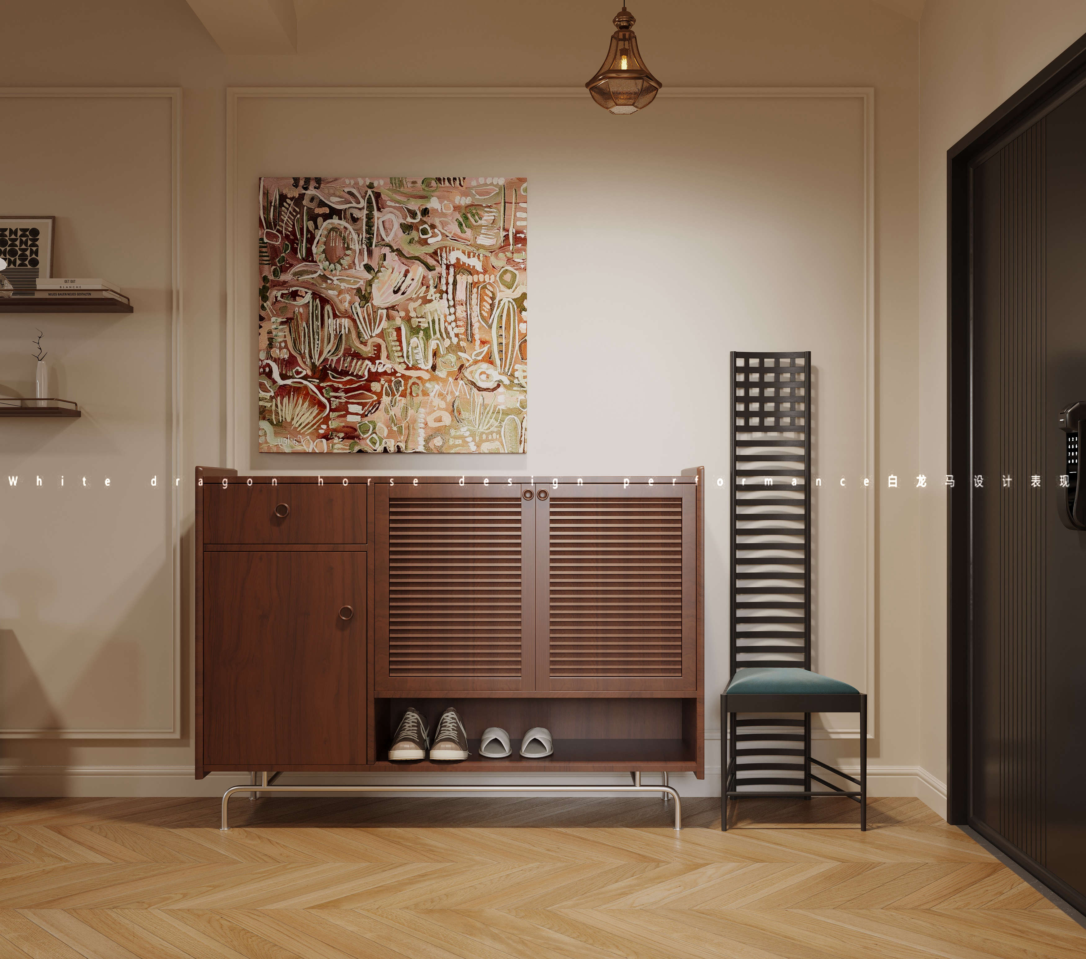 法式复古客餐厅—白龙马效果图-15