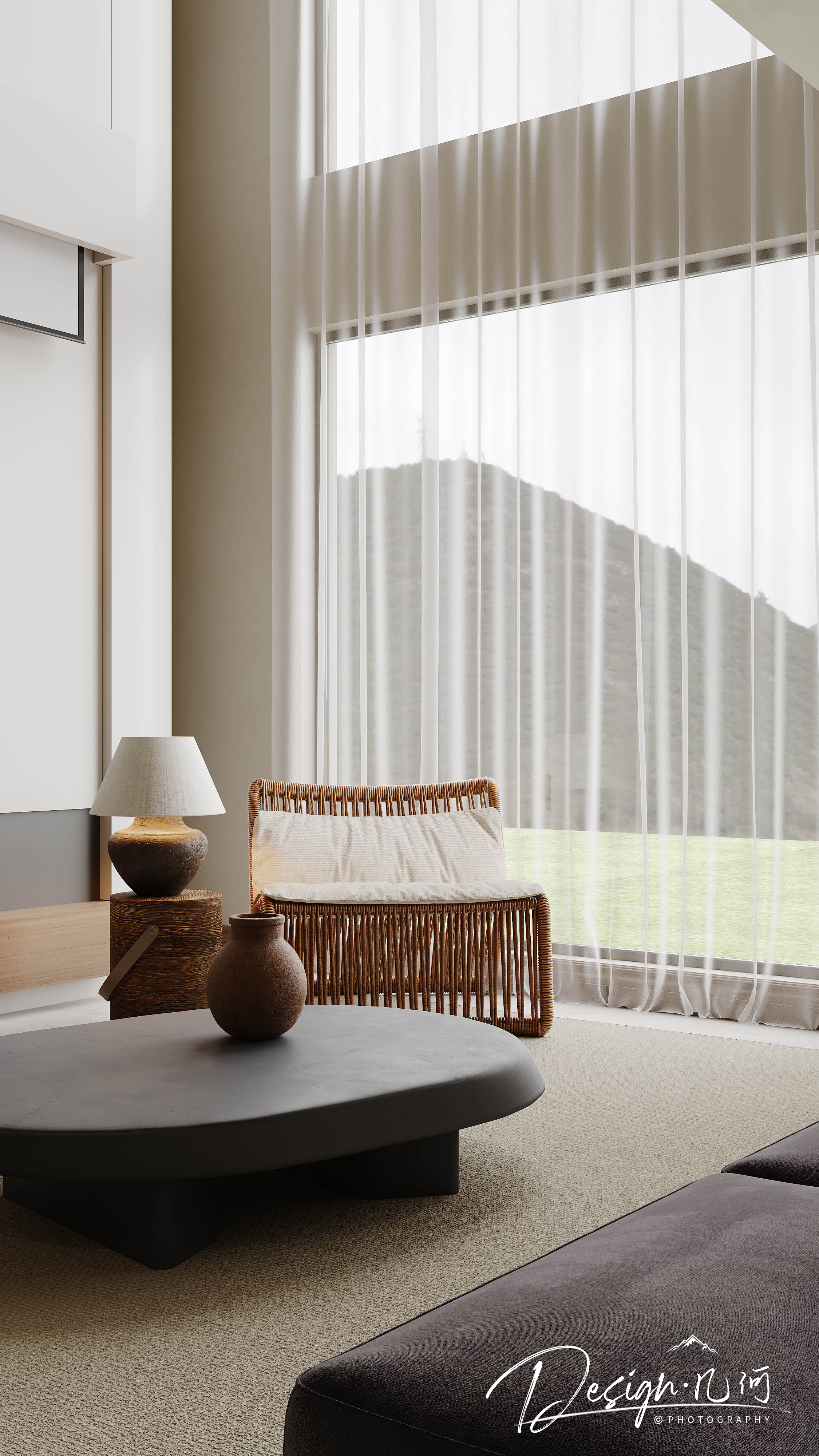 几何空间视觉表现 | 国建红郡中古风客餐厅-35