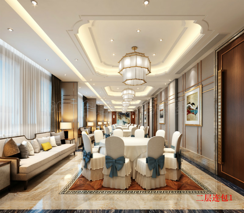 新中式风格开元禧悦酒店设计丨中国眉山丨四川眉山帝豪 ACAD 设计事务所-16