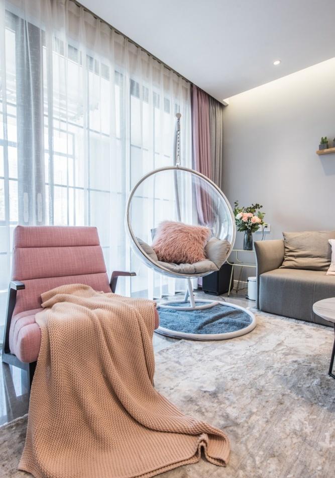 合肥迷屋设计 | 老宅翻新,优雅灰粉空间-4