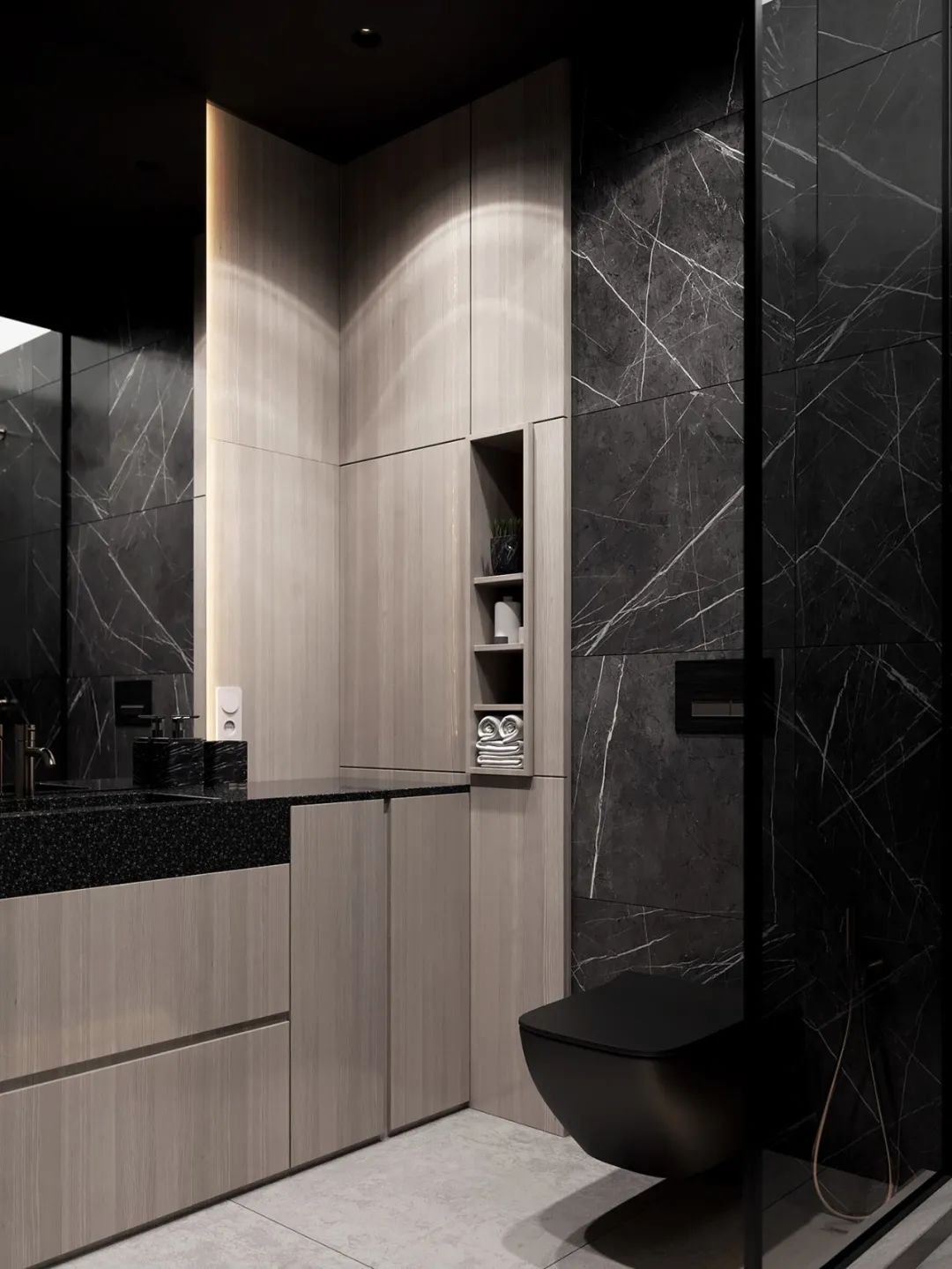 奶油色调黄铜细节,打造 120㎡精致高雅空间丨MARTA SHPACHENKO-67