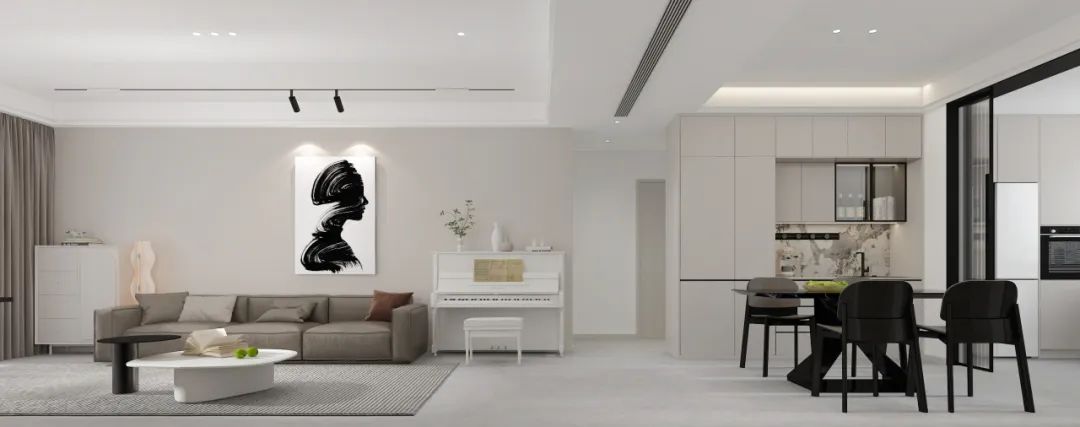 黑白灰极简魅力 · 鲁信南海花园设计-9