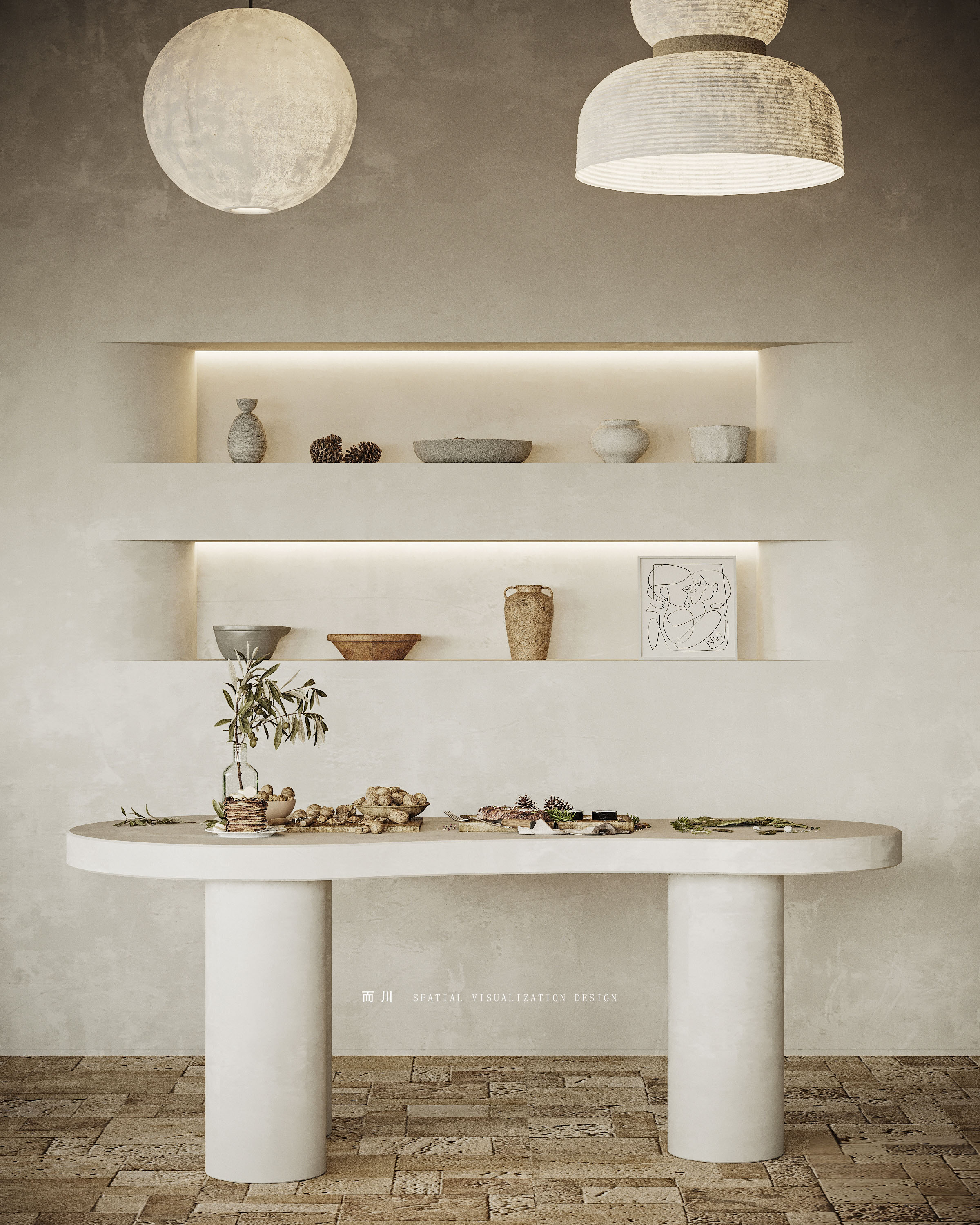 自然之美,侘寂民宿设计丨而川空间可视化工作室-19