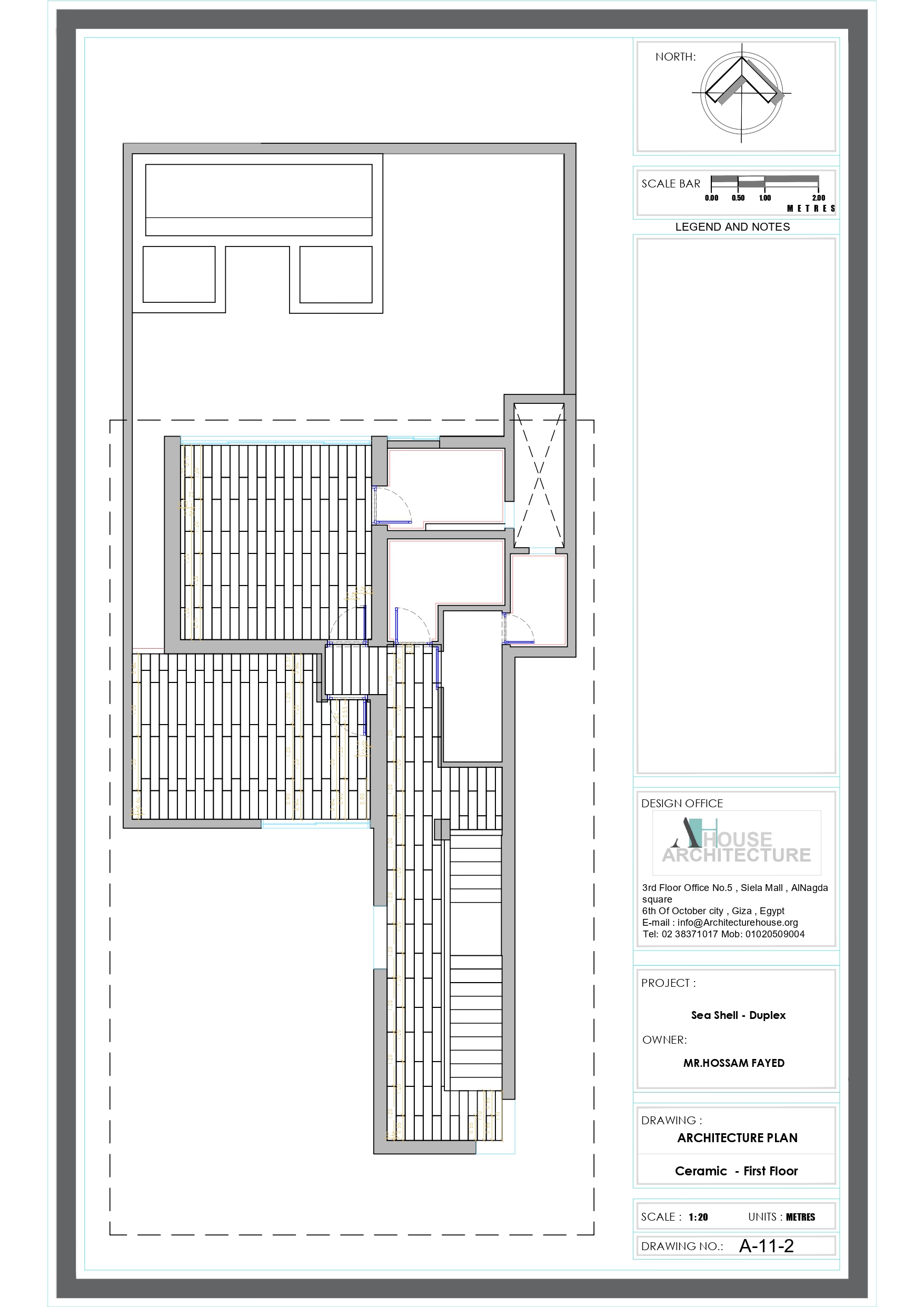 Working Drawing for chalet at Sea shell compound-5