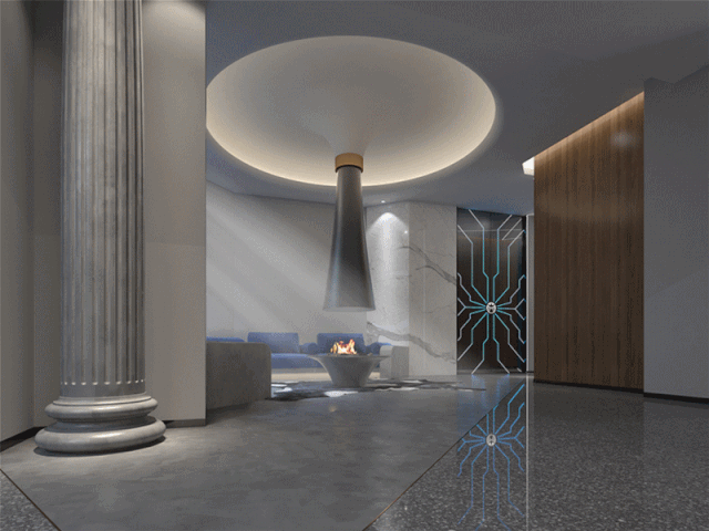 中海铂宫私宅别墅——现代简约与蒙德里安的完美融合-2