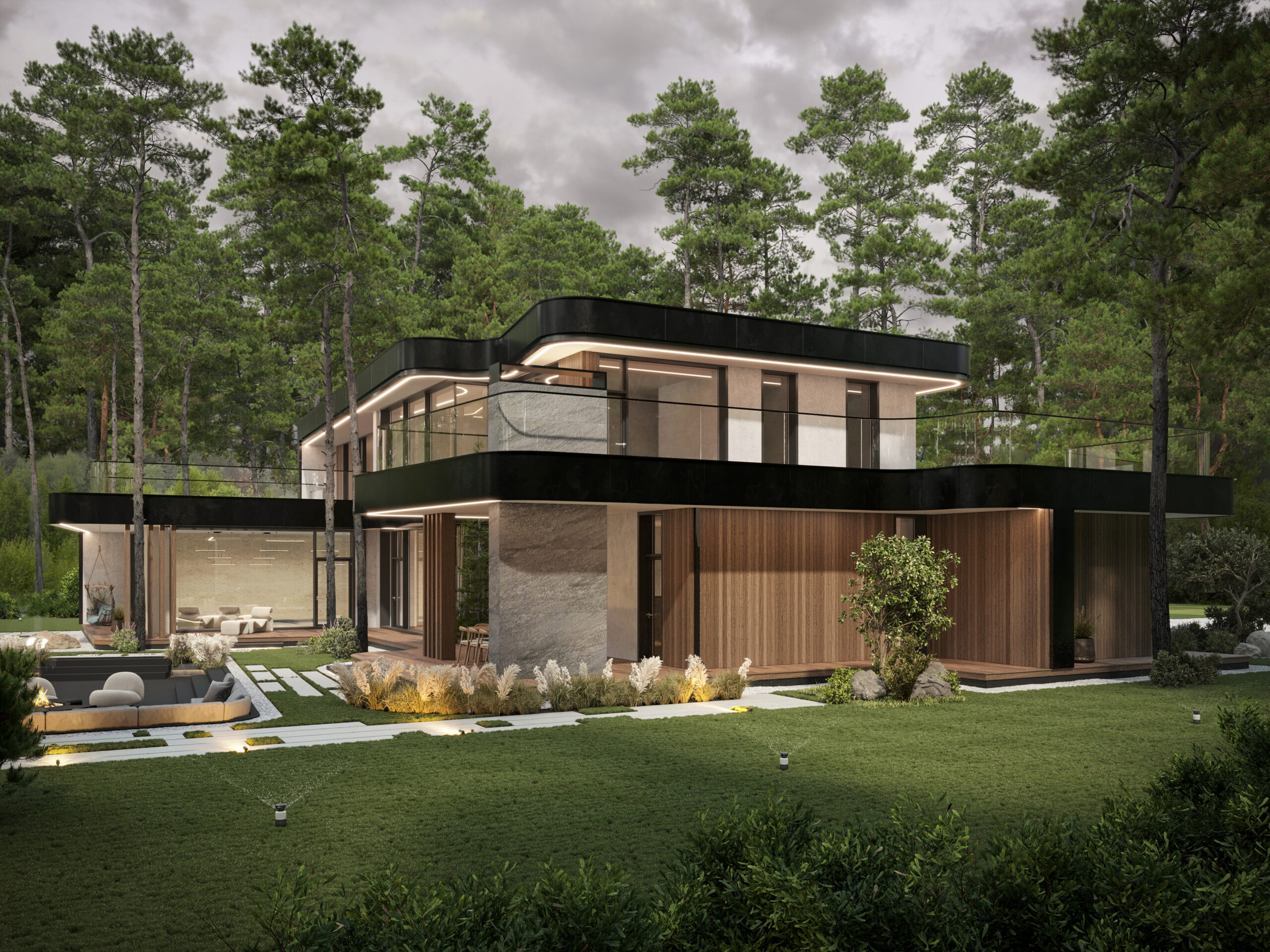 КП Истринский лес 500м²别墅项目丨ARXY工作室-15