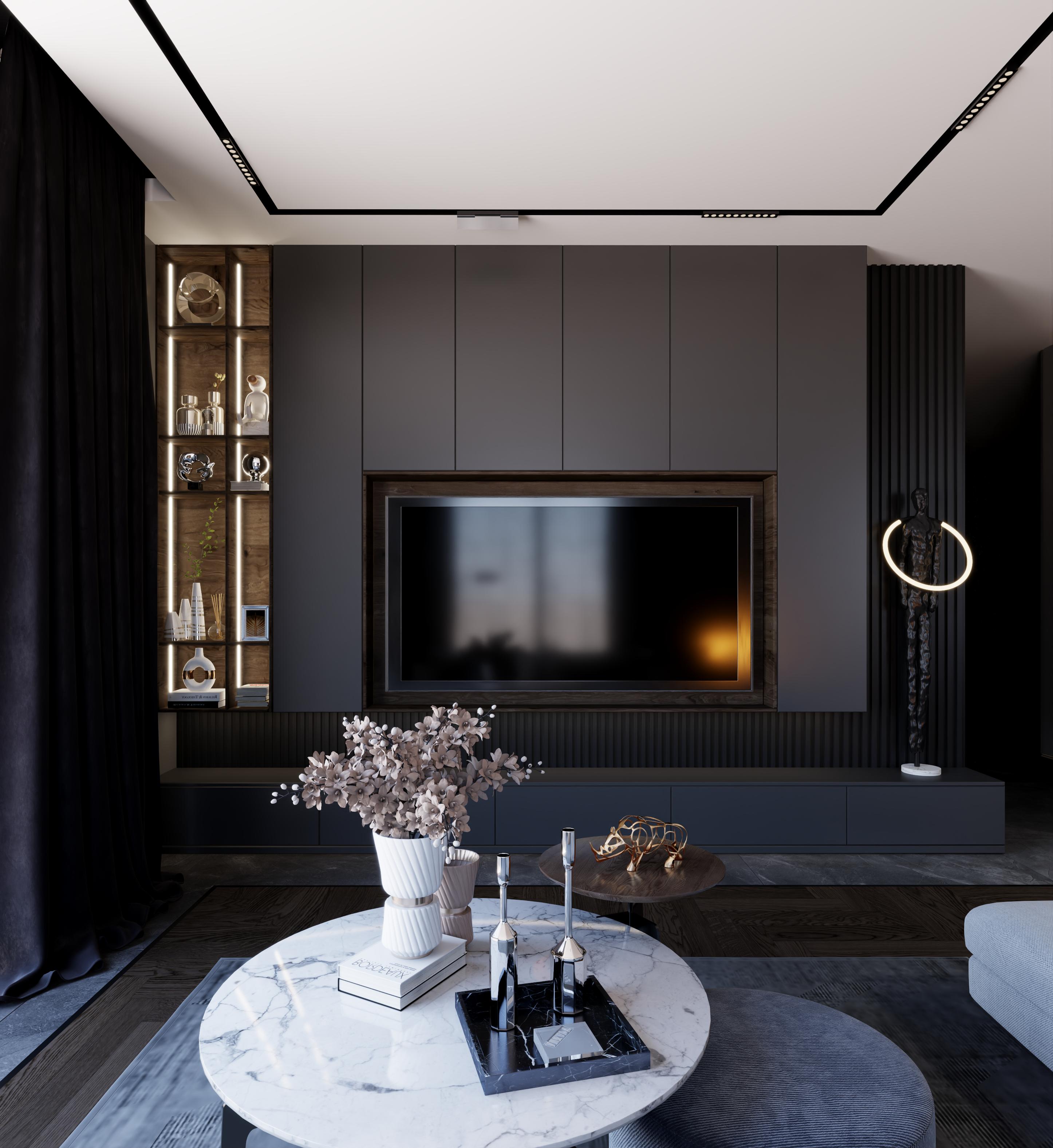 Black Kitchen İnterior Design-4