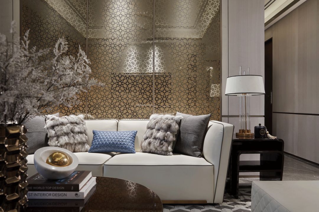 南昌欣悦湖 119 户型四房两厅两卫港式轻奢风住宅设计-13