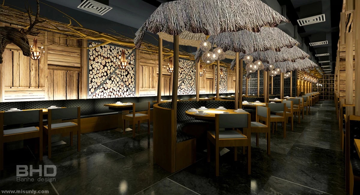 广西南宁原始部落火锅餐厅/刘魏诚 - 米尚丽零售设计网 MISUNLY- 美好品牌店铺空间发现者-2