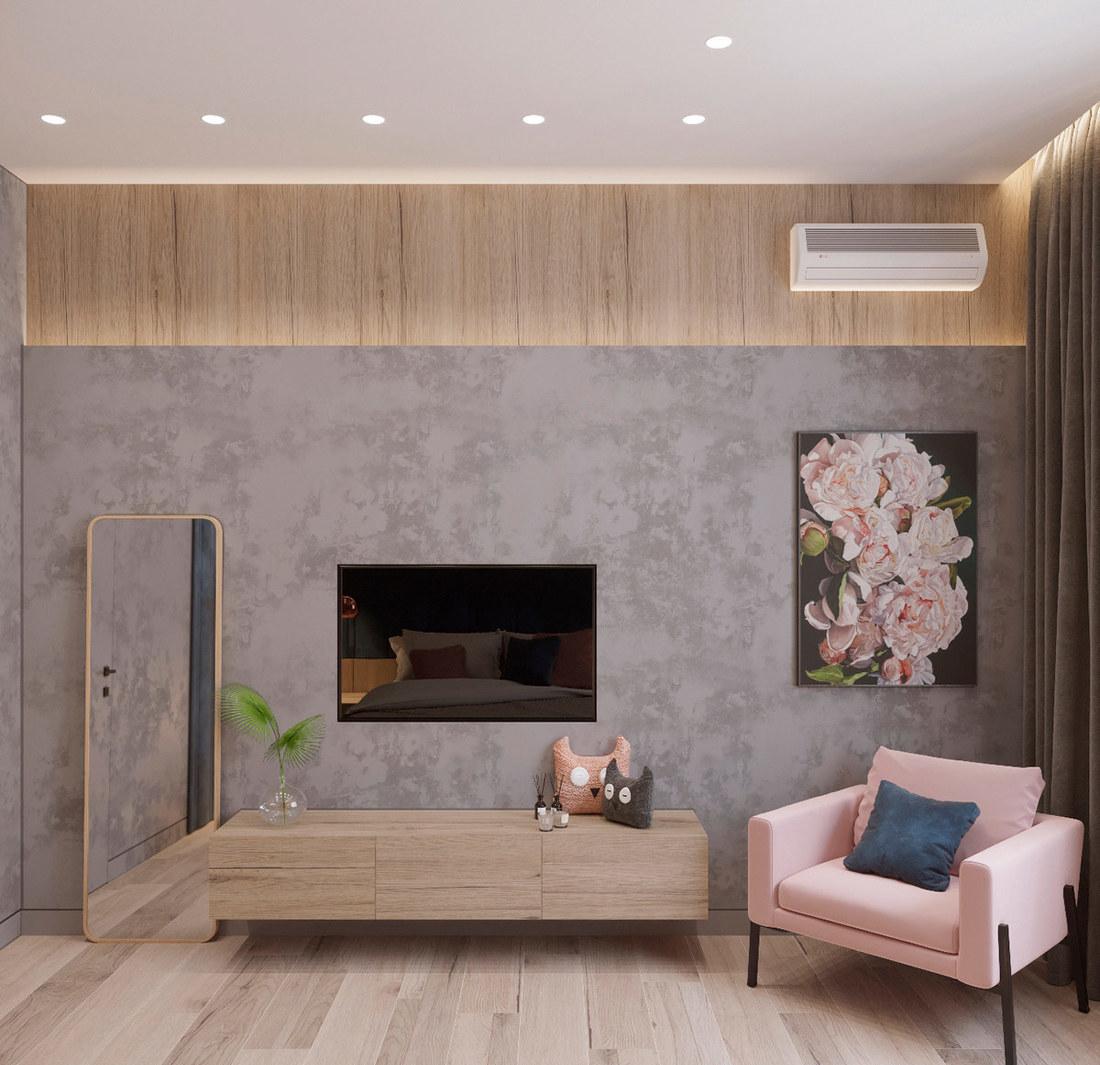 蓝色与金属元素打造的现代家居设计-35