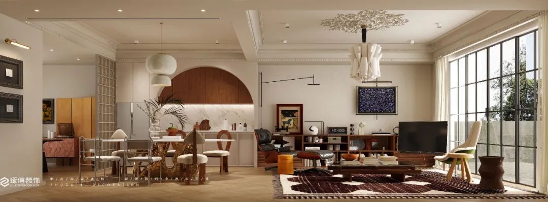 万科渝园 380m²法式中古风家居设计丨中国重庆丨琢信装饰-6