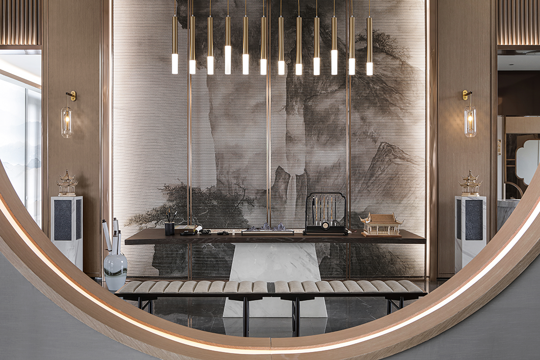 新中式美学，欧谷山语泉售楼处与样板房设计-139