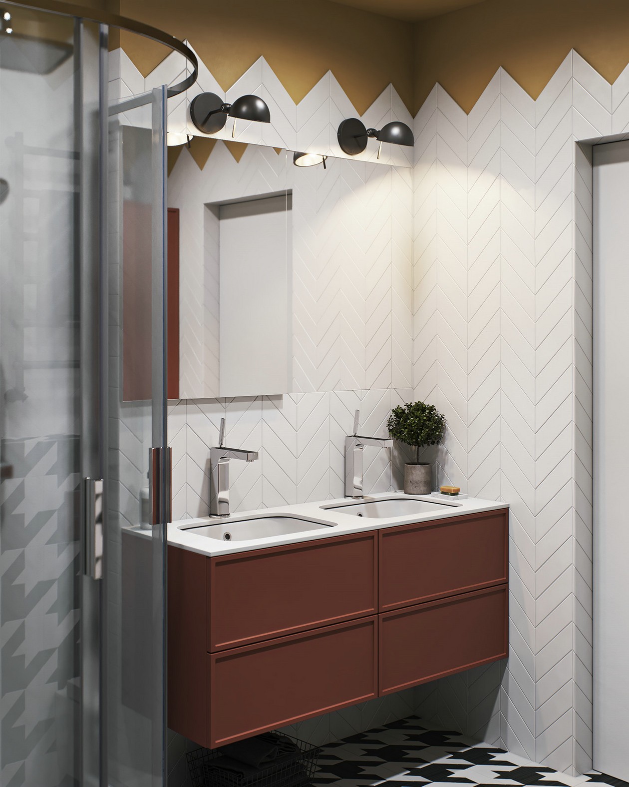 97㎡混搭 风色彩丰富，布局大胆-35