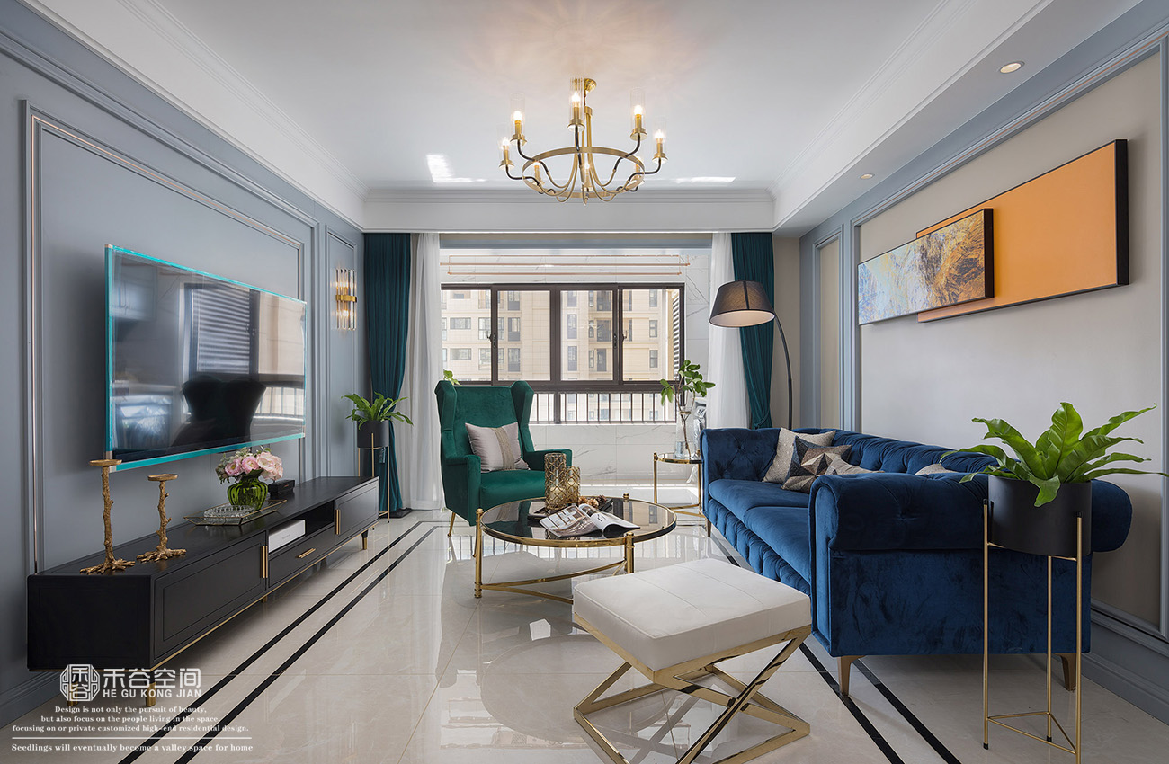 合肥世贸翡翠首府美式轻奢家居设计,打造舒适乌托邦世界-10