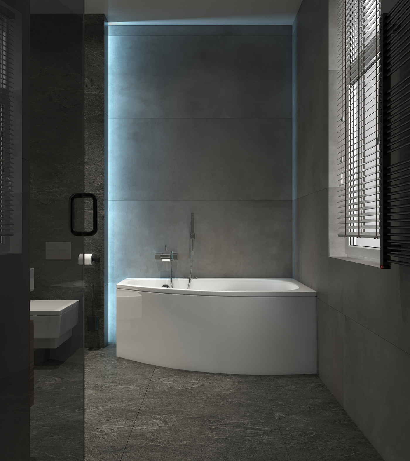 高级灰色系公寓设计 很有格调的设计-11