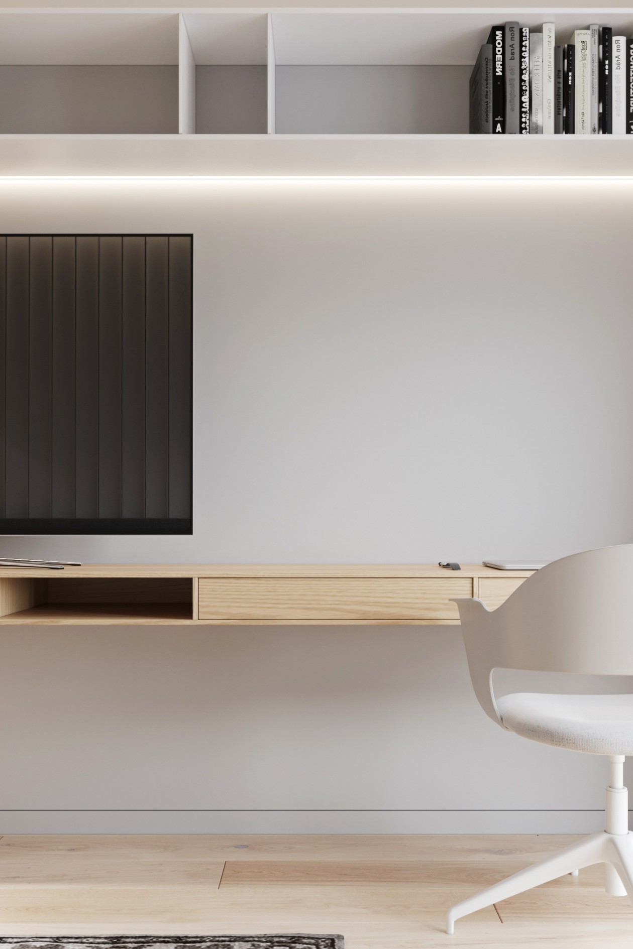 65平 简约白色系空间设计！-18