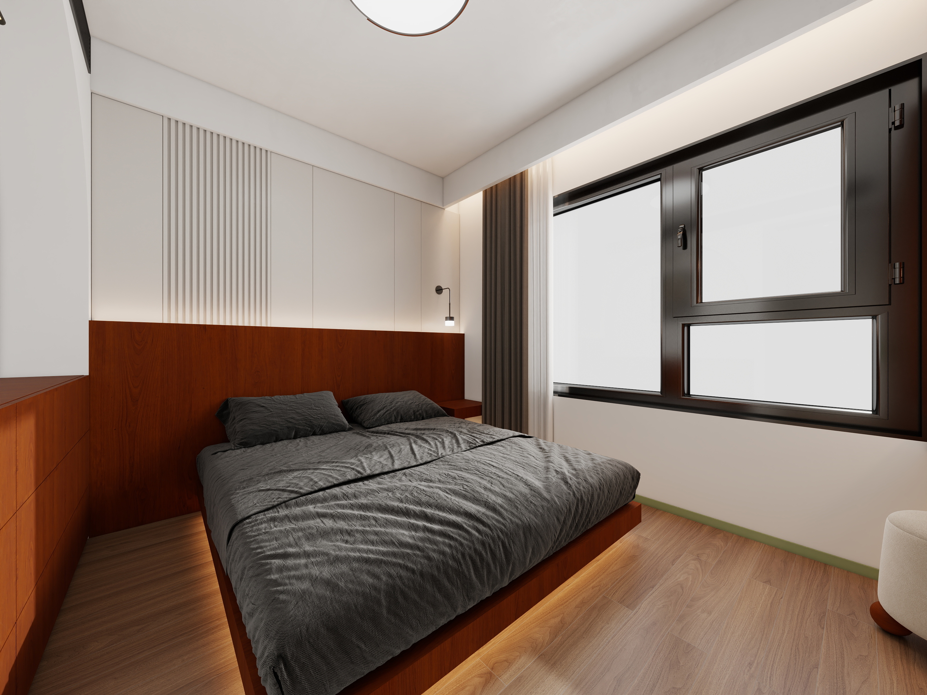 四川成都金域华府（100平方中古风三居室）-30