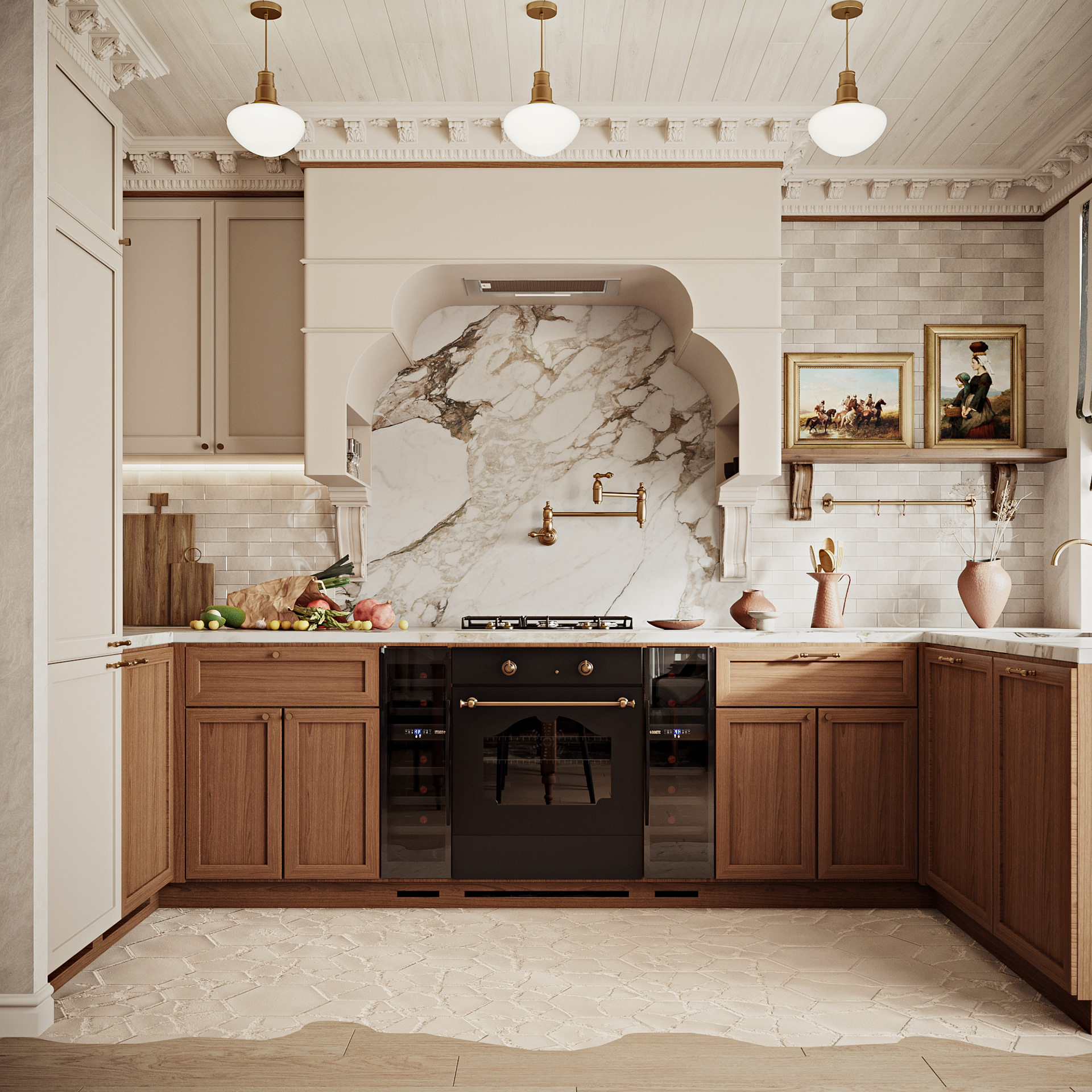 The kitchen in the old house-0