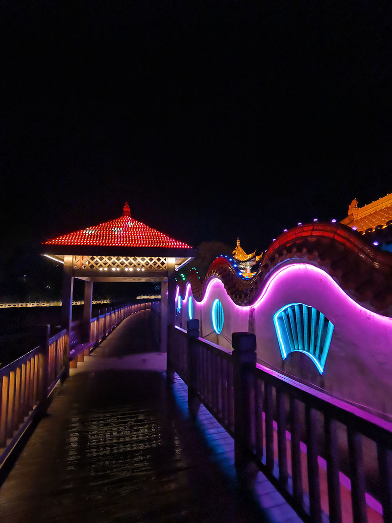 江西抚州东乡区街心花园街道夜景照明工程丨中国抚州-14