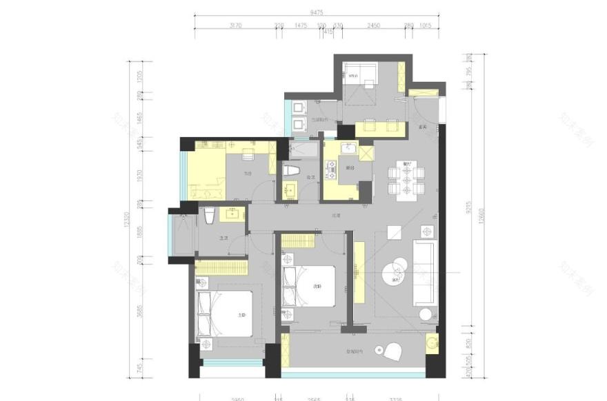 独居女青年的简约轻奢家居设计-41