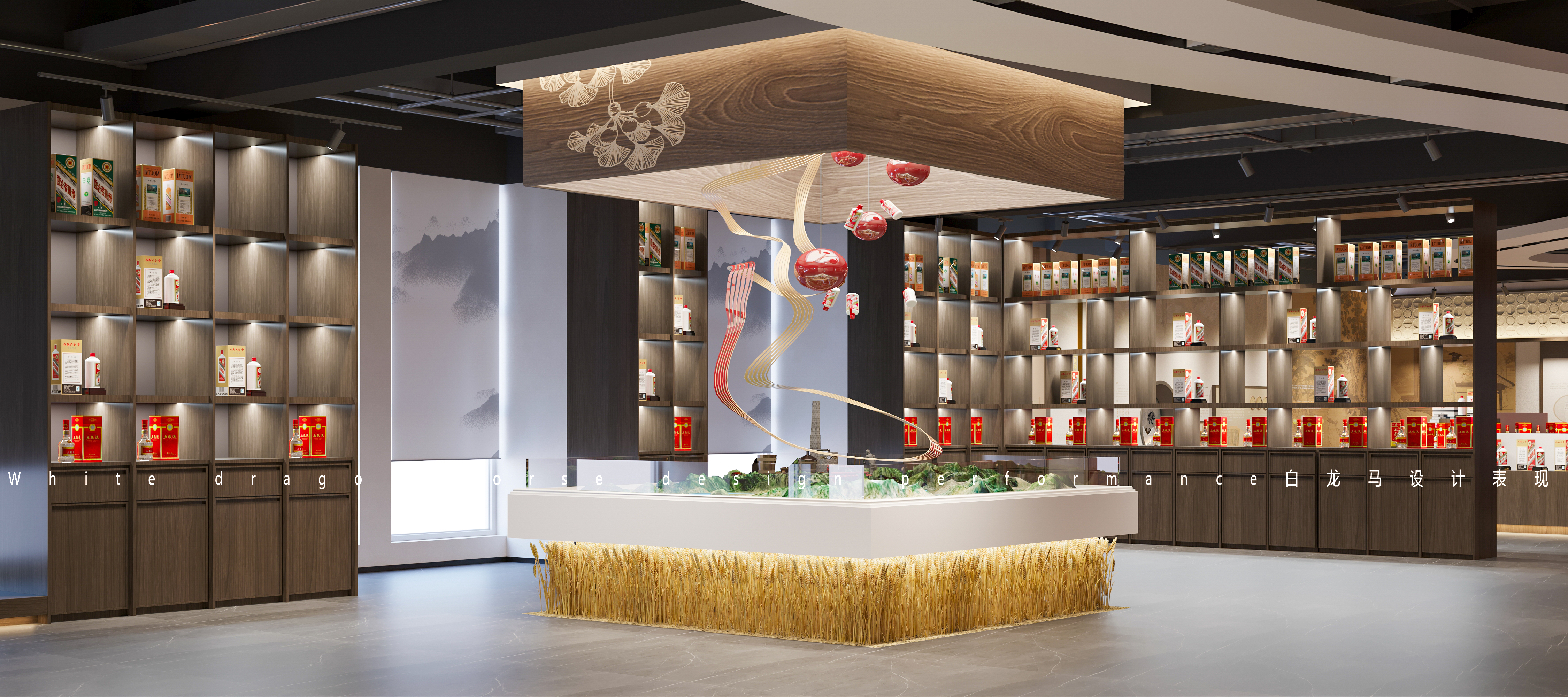 茅台展厅效果图-5
