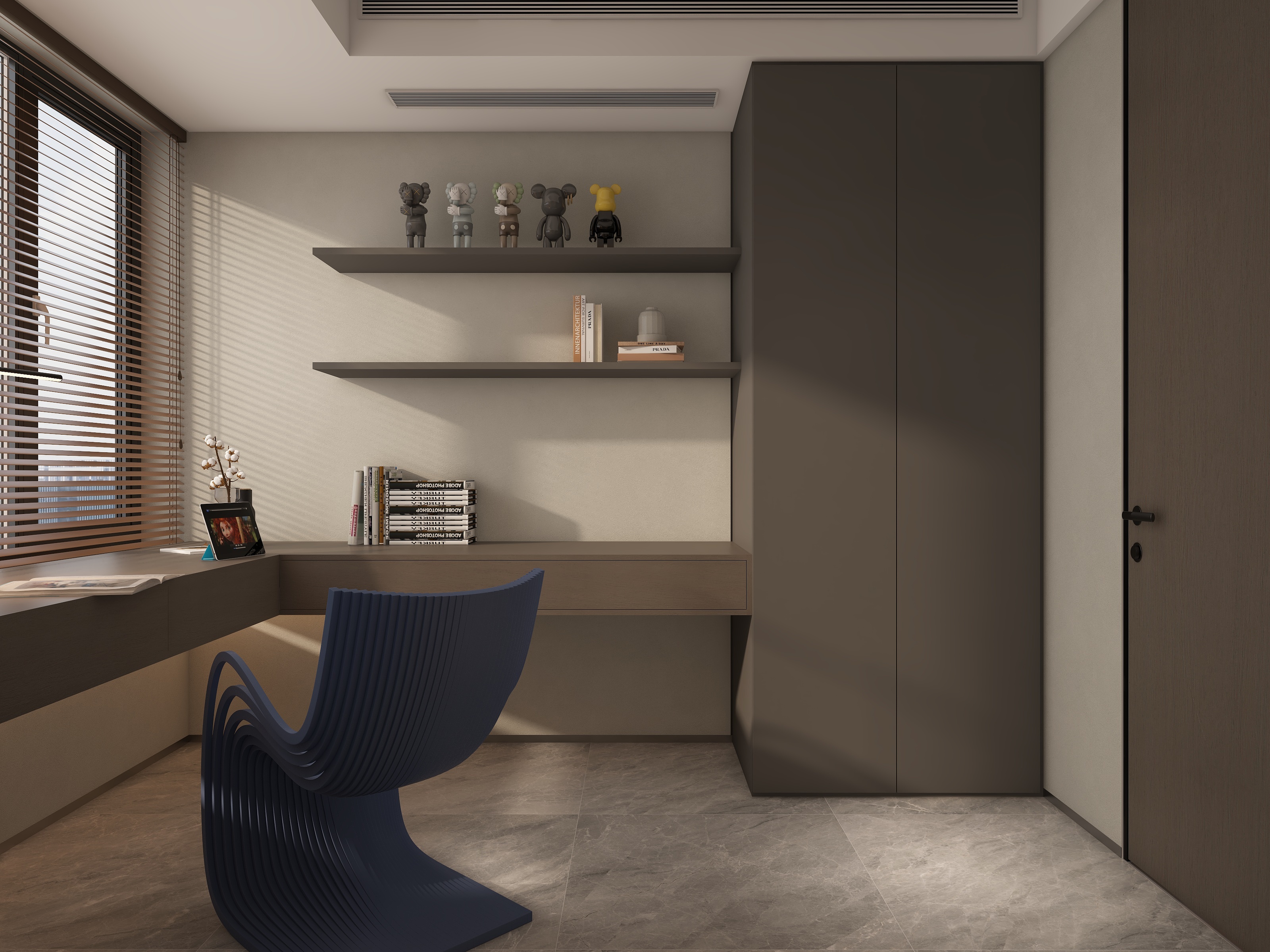 120㎡核心商圈平层清水房改造-16