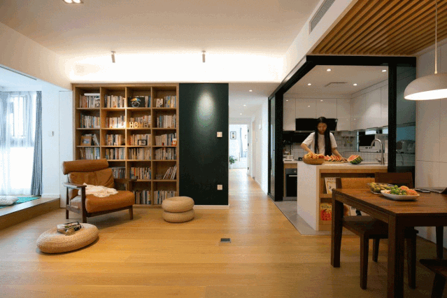 深圳 99㎡小三居,极致收纳+LDK 一体式设计-2