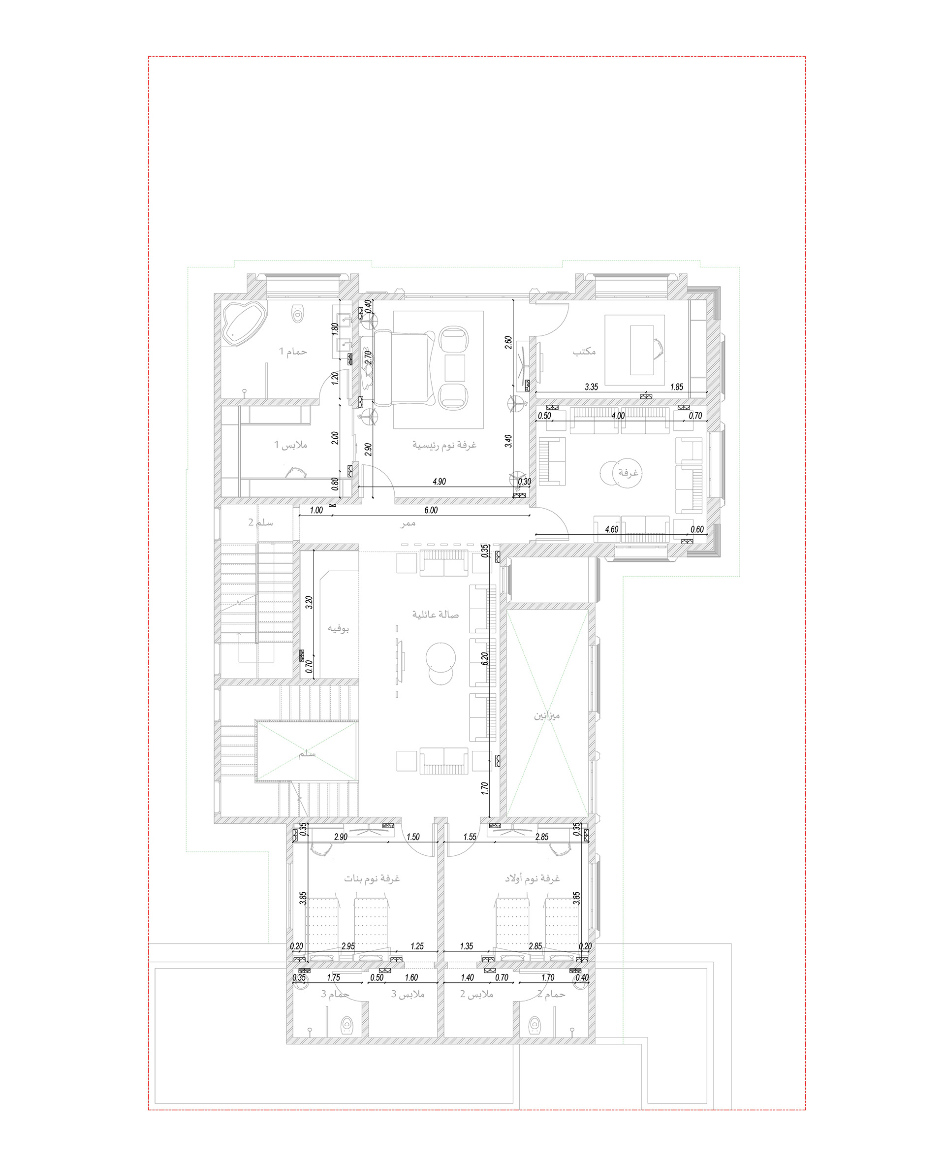 M·K· Classic Villa 室内外设计丨沙特阿拉伯丨Bariq Consultants-32