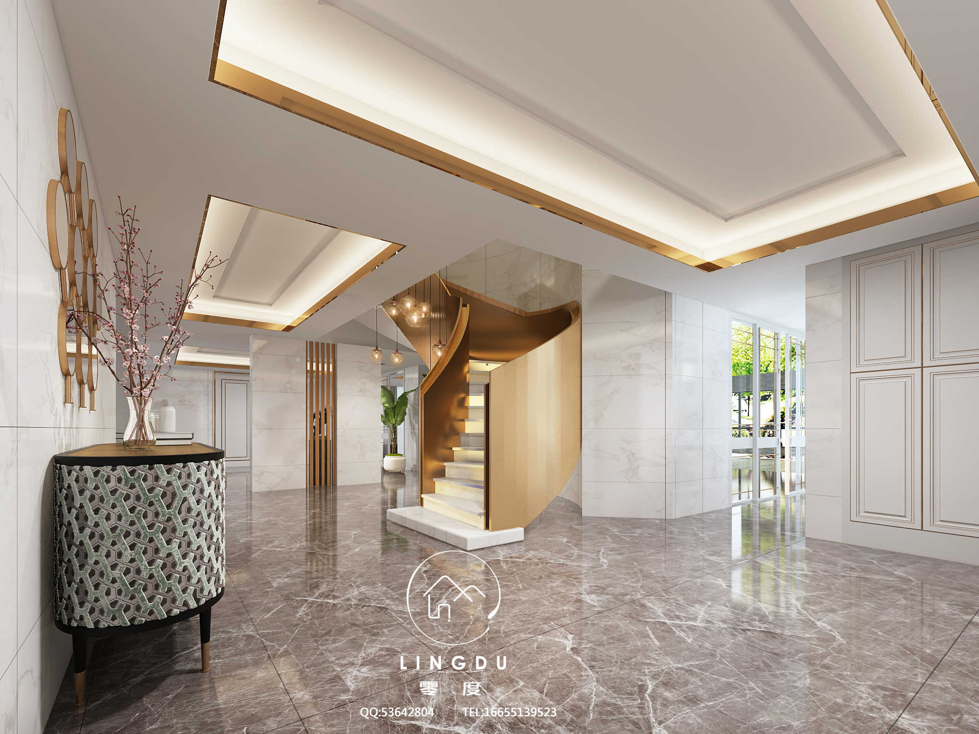 现代轻奢大别墅的零度视觉设计-13