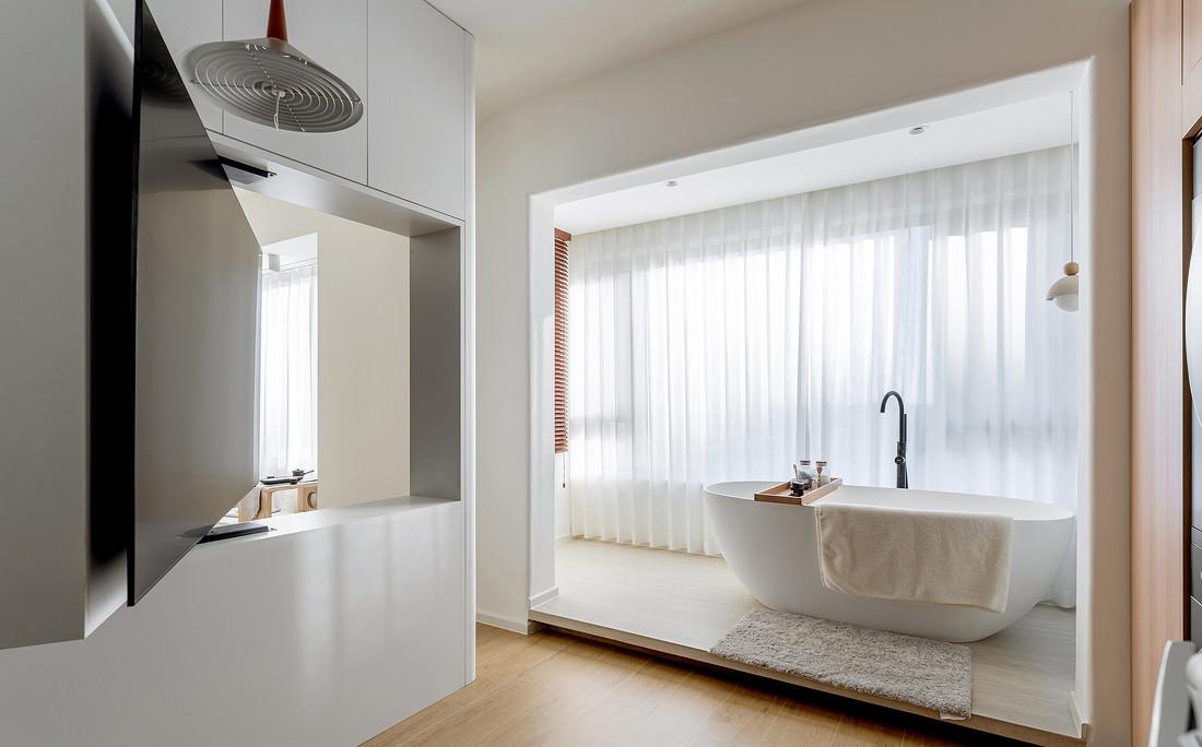 67㎡小家靠旋转电视墙，变出N种生活场景-28