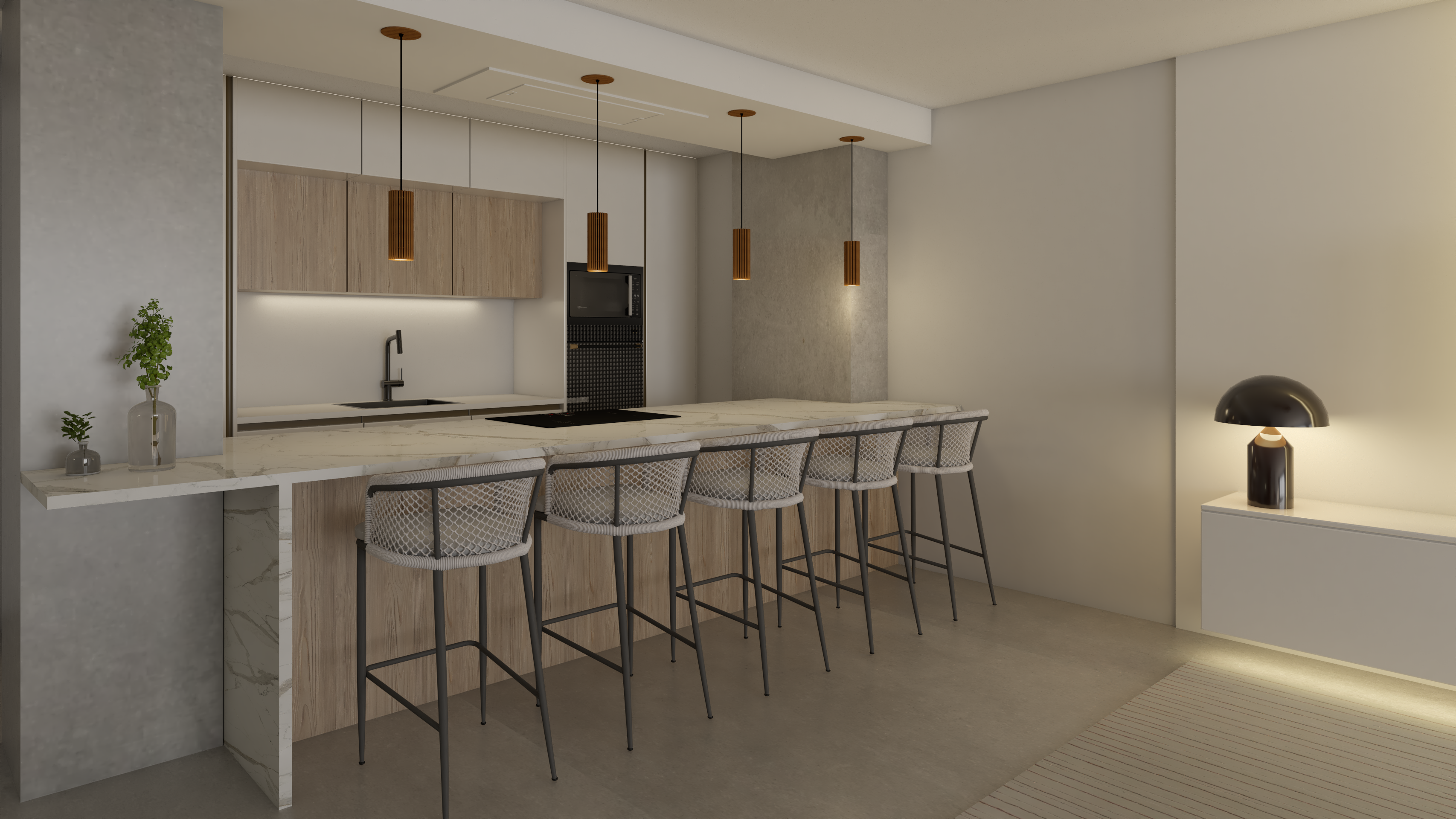 Diseño de cocina abierta a salón-0