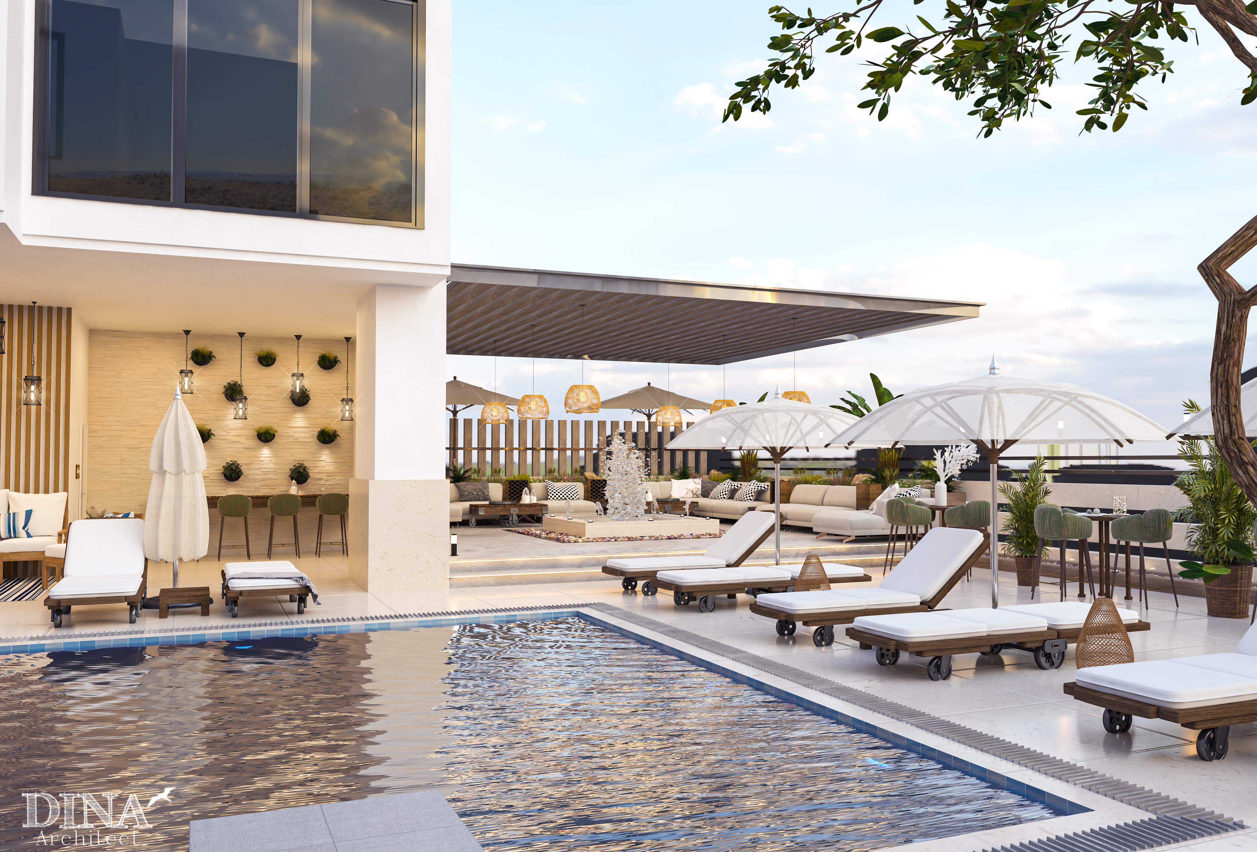 万豪酒店泳池丨沙特阿拉伯吉达丨Almamlka design-7