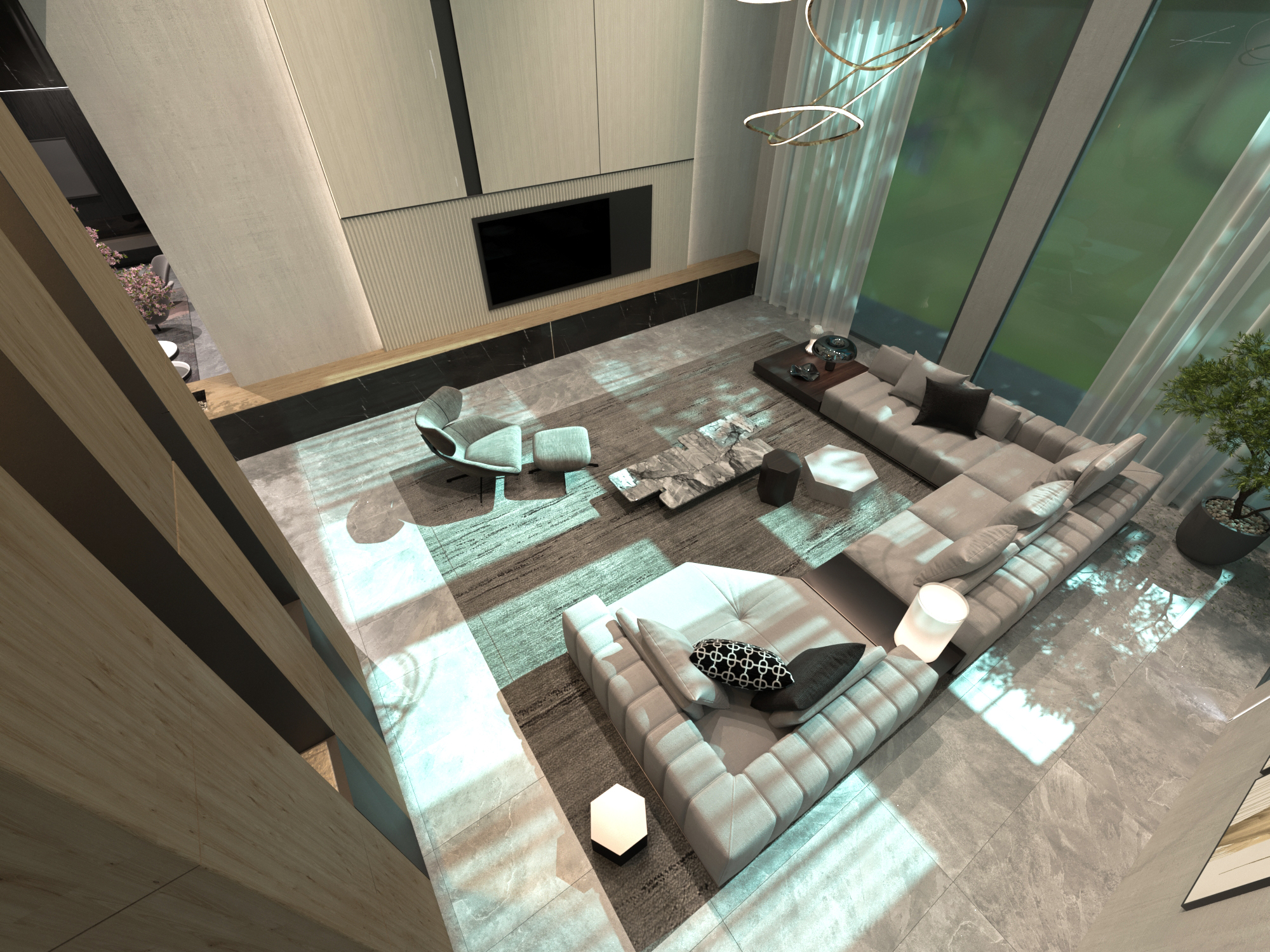 Contemporary Living Area-3