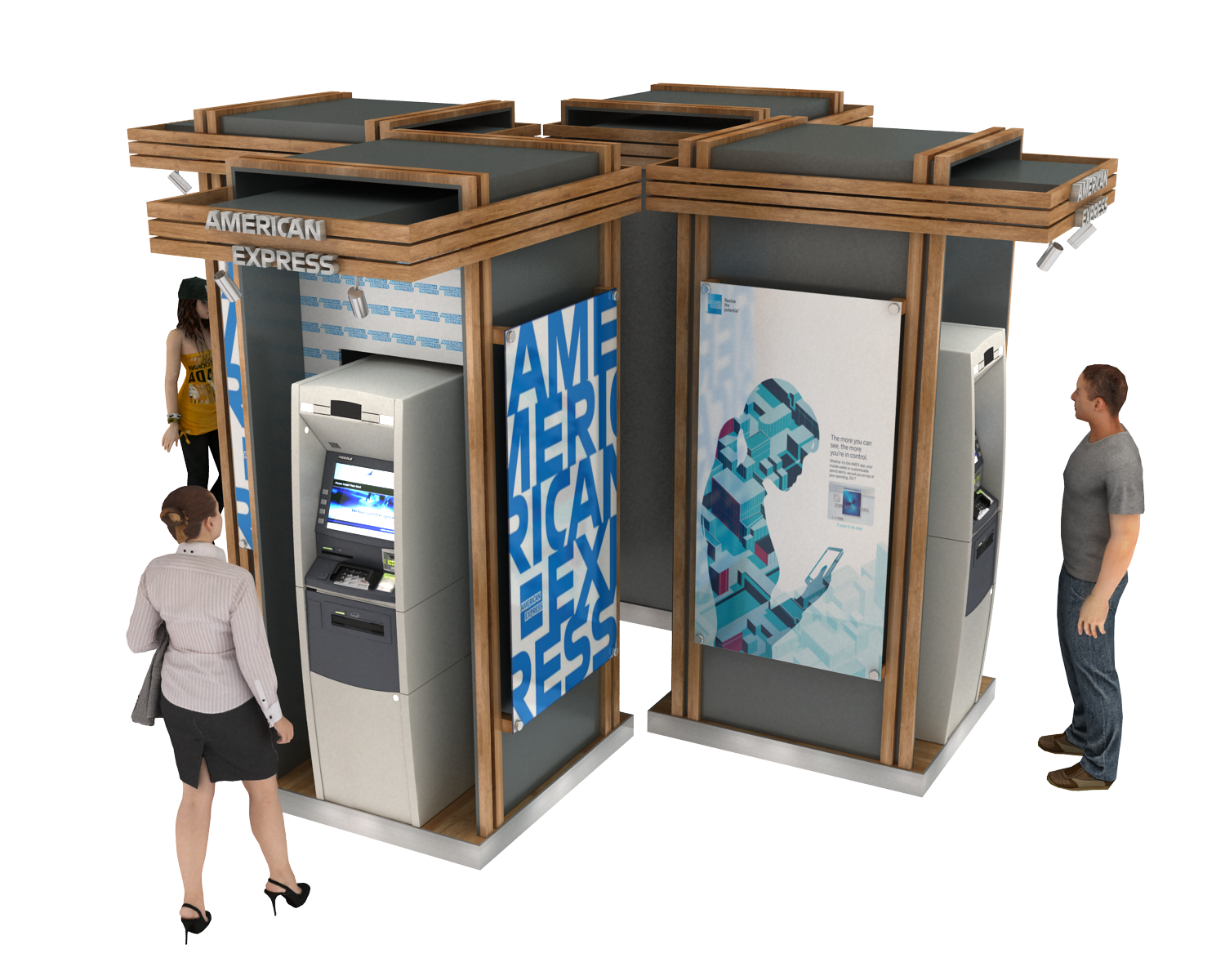 展位 美国运通 自动取款机-0